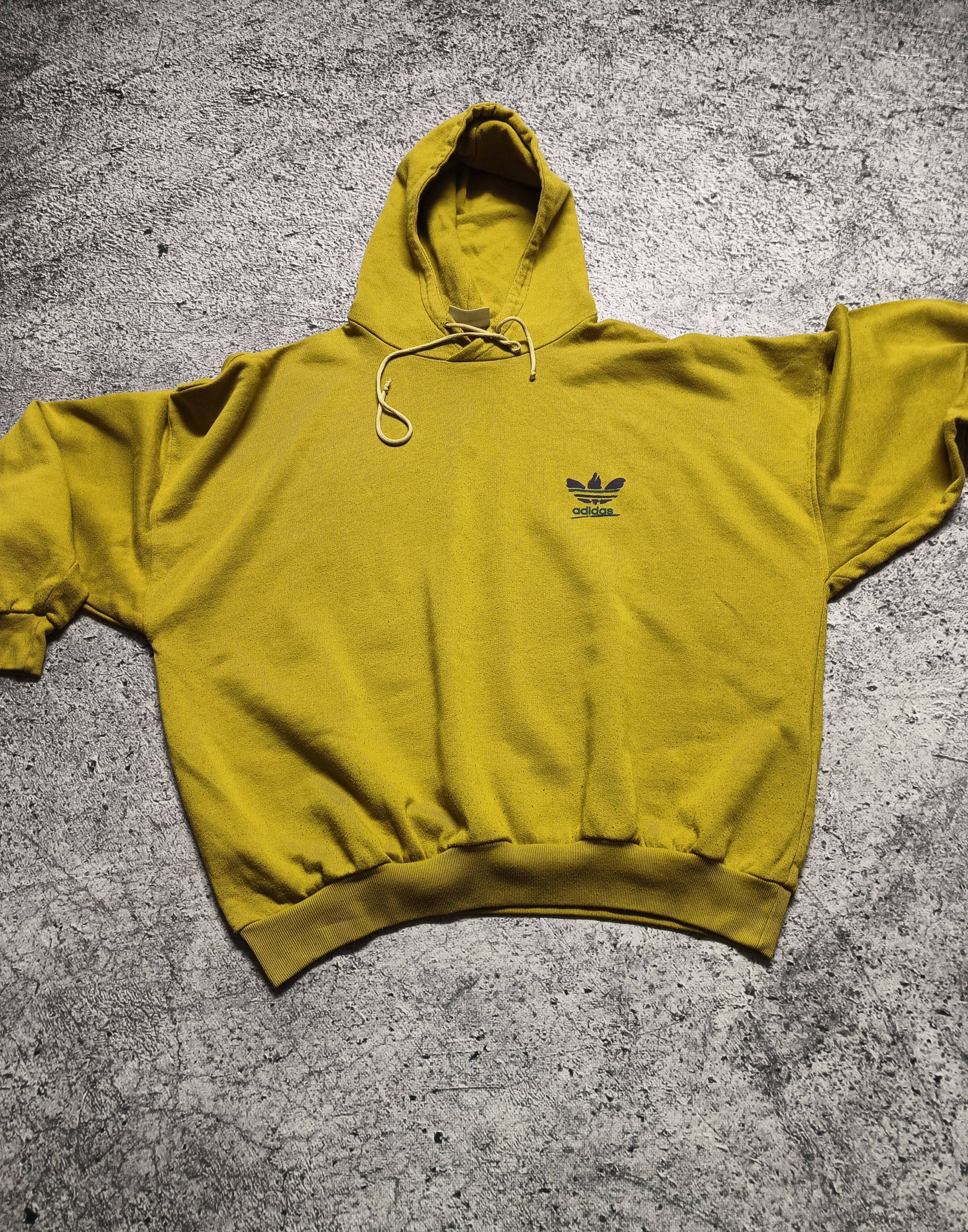 Adidas × Vintage Vintage 90s Adidas Hoodie Size US L / EU 52-54 / 3 - 3 Thumbnail