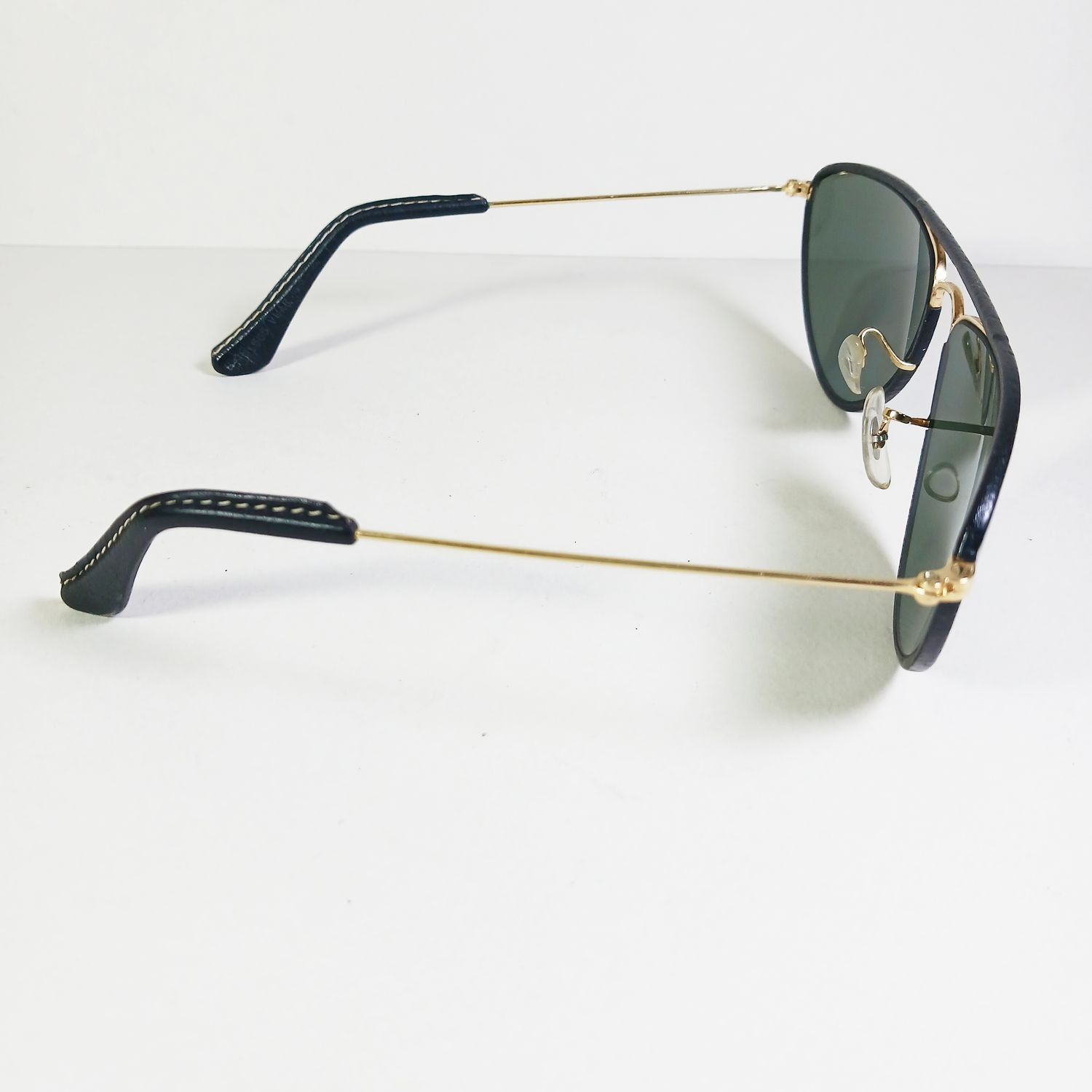 Bausch & Lomb × RayBan Ray Ban Bausch & Lomb W1565 Leathers B&L Sunglasses USA RARE Size ONE SIZE - 5 Thumbnail