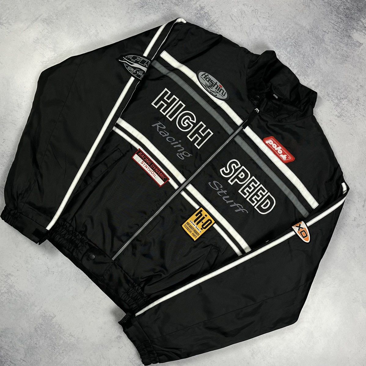 NASCAR Vintage High Speed Racing Bomber Jacket 90’s Size US XXL / EU 58 / 5 - 1 Thumbnail