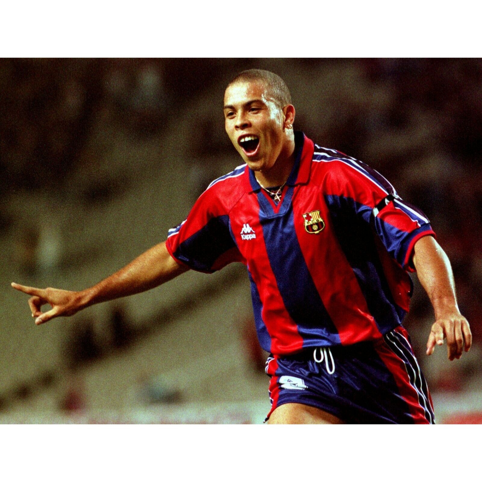 Kappa Ronaldo Kappa Barcelona 1996 1997 Home Soccer Jersey XL Size US XL / EU 56 / 4 - 7 Thumbnail