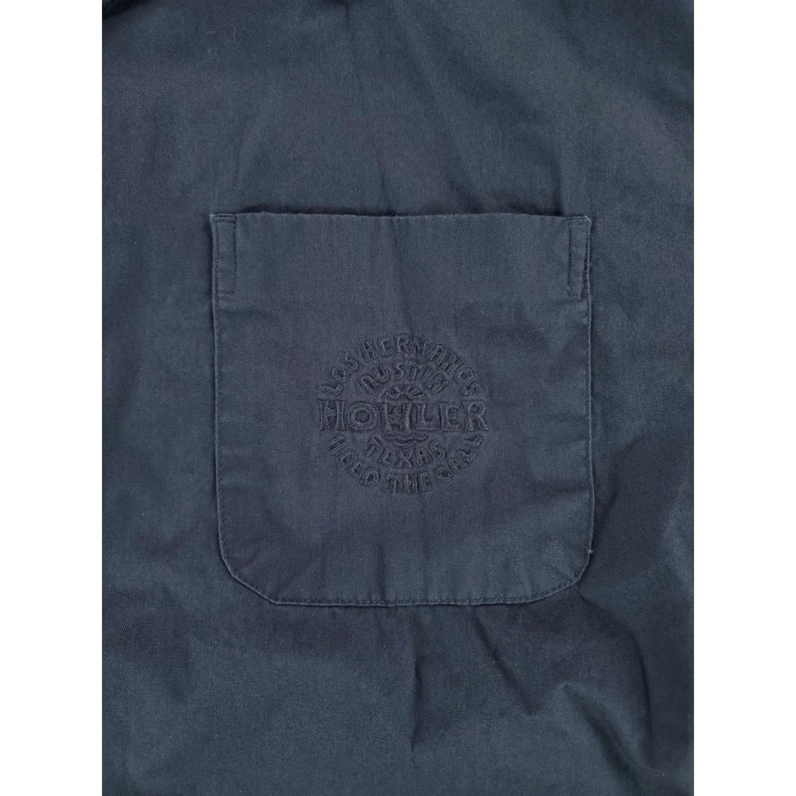 Howler Brothers Howler Bros Short Sleeve Button Up Shirt Loop Collar Dark Blue Grey Mens M Size US M / EU 48-50 / 2 - 2 Thumbnail