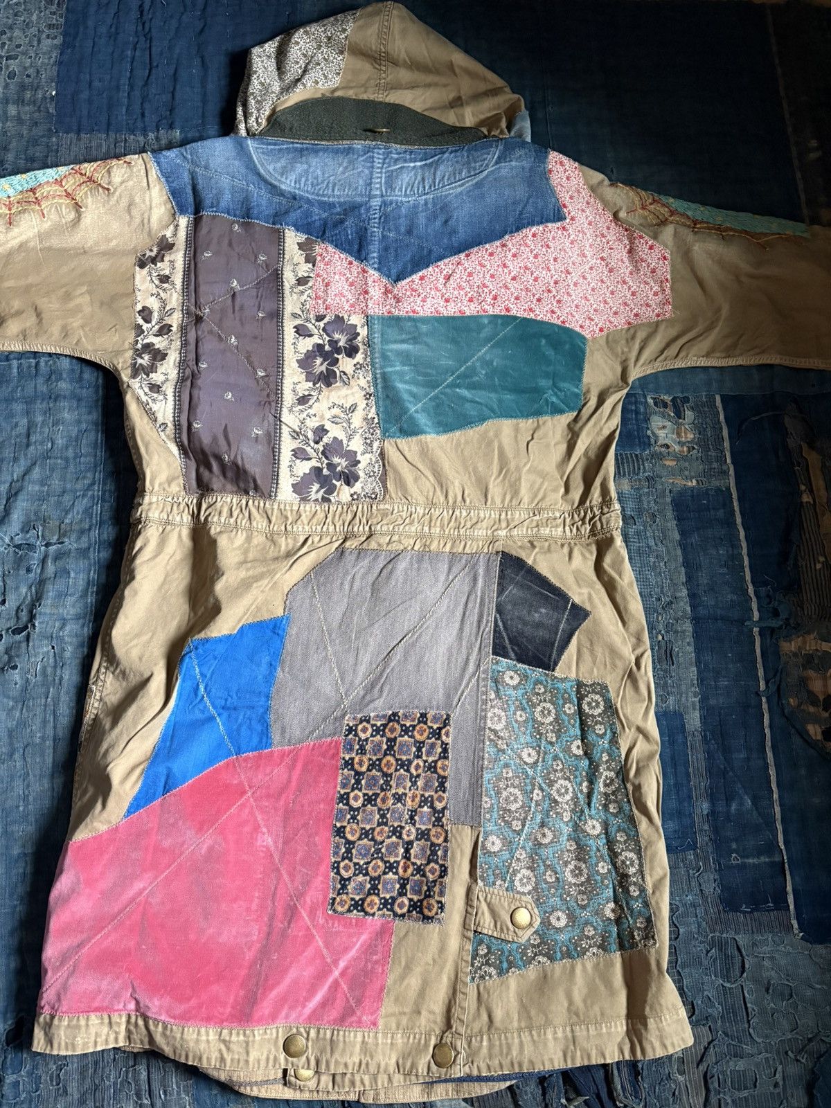 Kapital Kountry Kapital Crazy Hobo Patchwork Ring Coat Maria embroidery Size US L / EU 52-54 / 3 - 2 Thumbnail