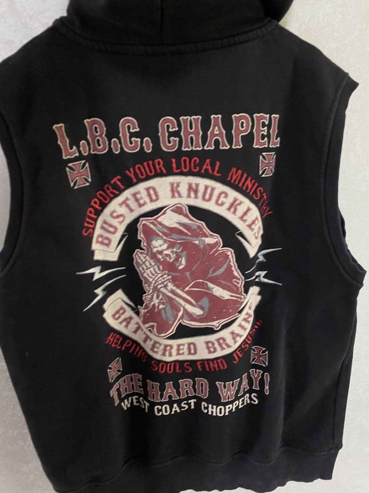 West Coast Choppers Vintage West Coast Choppers Hooded Boxy Vest Y2K M Size US XL / EU 56 / 4 - 5 Thumbnail