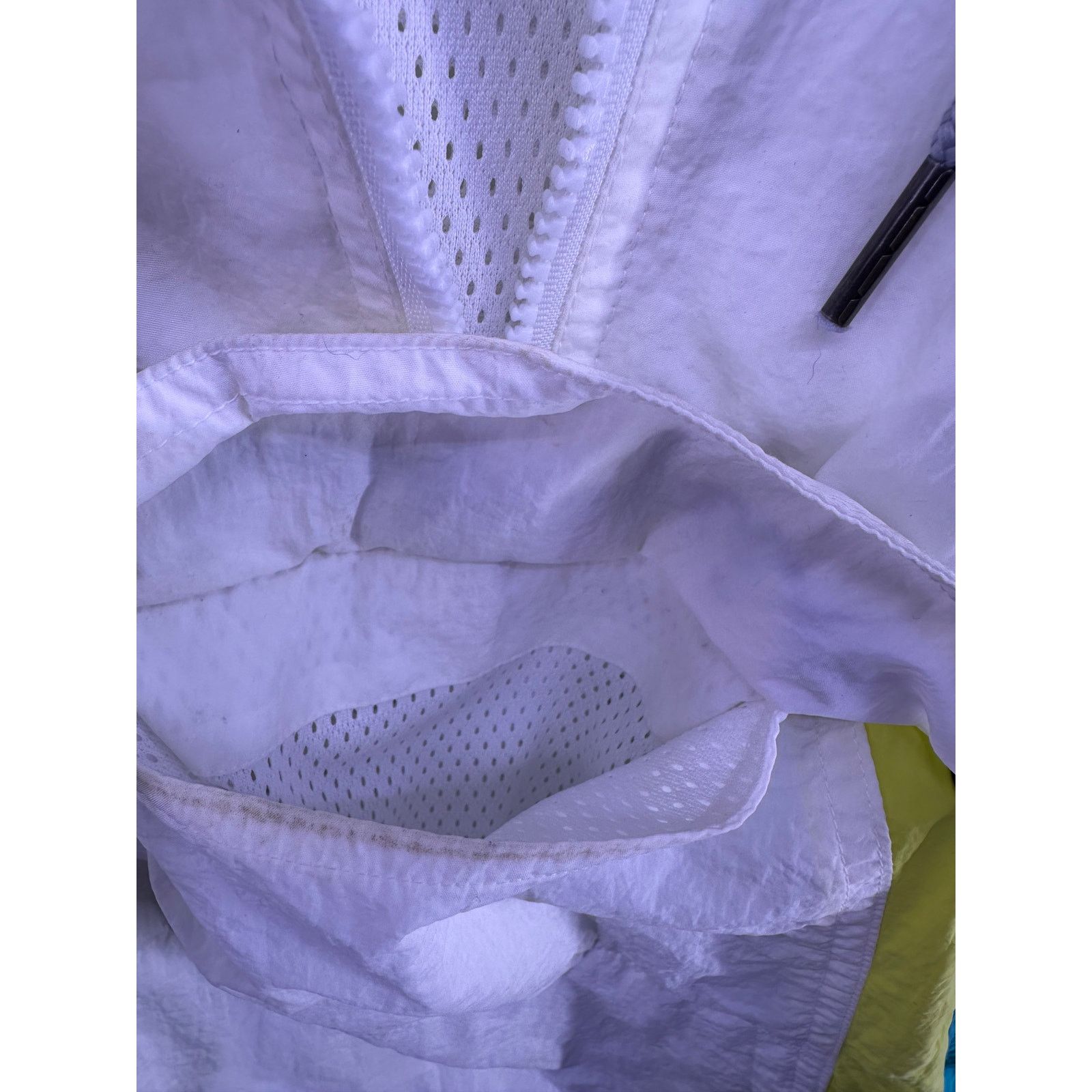 Champion Champion Men's White Hooded Sports Jacket Short Sleeve SizeS Size US S / EU 44-46 / 1 - 9 Thumbnail