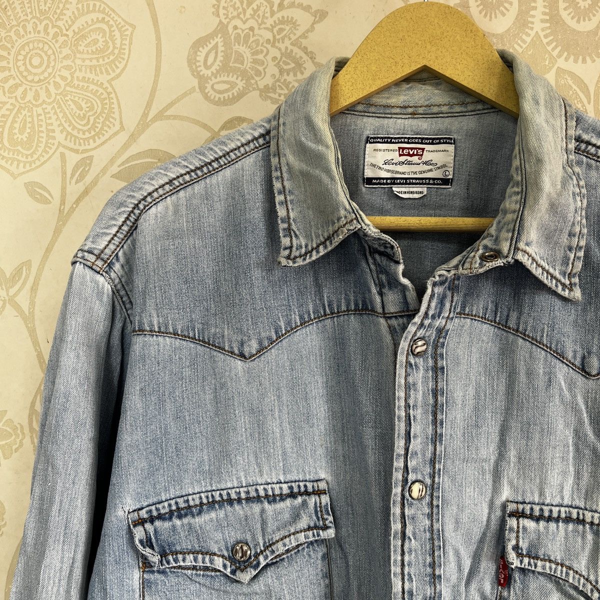 Levi's × Levi's Vintage Clothing Vintage Levis Trucker Jacket Buttons Up Size US L / EU 52-54 / 3 - 5 Thumbnail