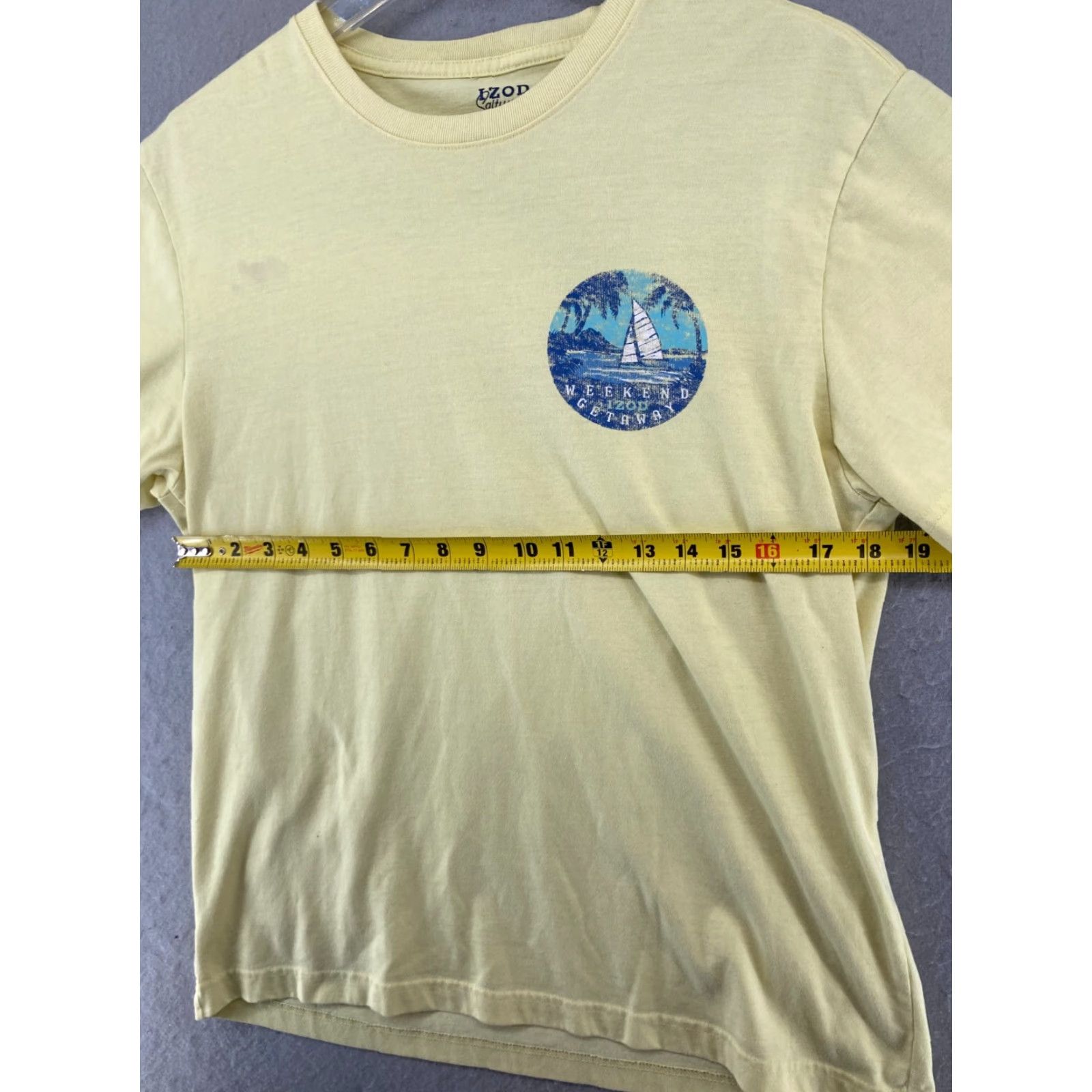 Jeep IZOD Saltwater Shirt Mens Medium Yellow Palm Winds Beach Navigator Jeep Size US M / EU 48-50 / 2 - 3 Thumbnail