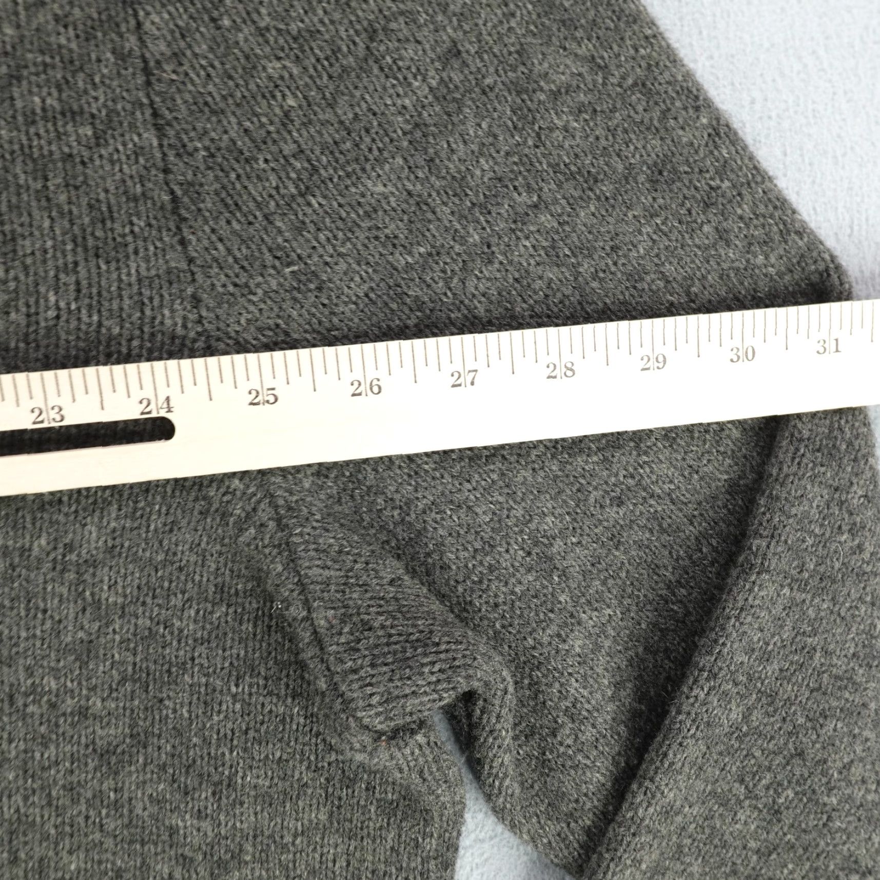 Ralph Lauren Vintage Ralph Lauren Men Sweater 2XL Tall Knit Pullover 1/4 Zip Gray Wool Preppy 90s Size US XXL / EU 58 / 5 - 5 Thumbnail