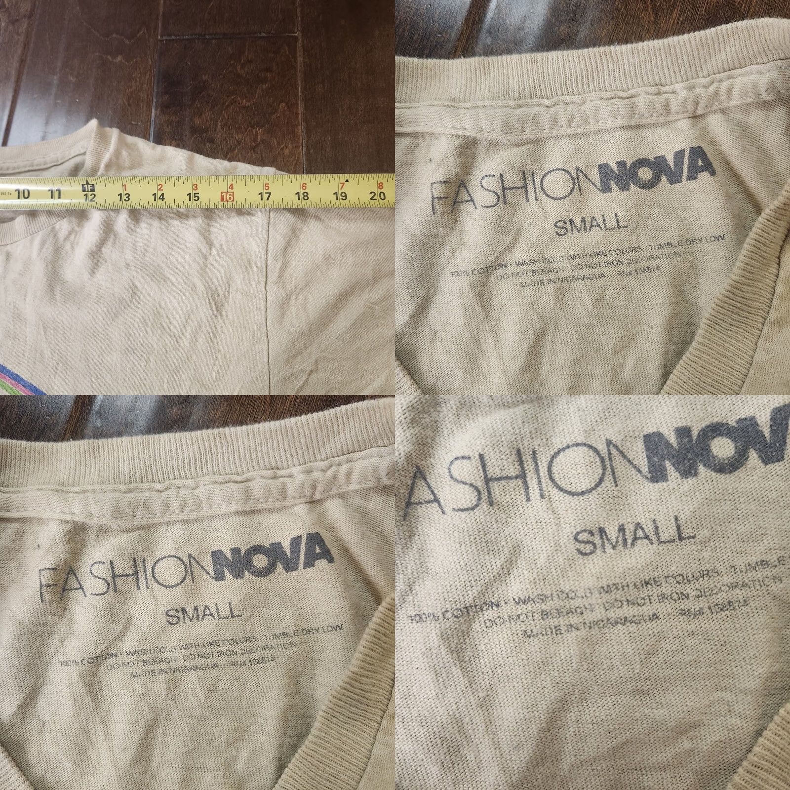Fashion Nova Fashion Nova Youre Trippin Smiley Graphic Tee Womens Small Cream Ivory 100% Cotton T-Shirt Fun Graphic Casual Travel Shirt Women Small Crew Neck Size S / US 4 / IT 40 - 9 Thumbnail