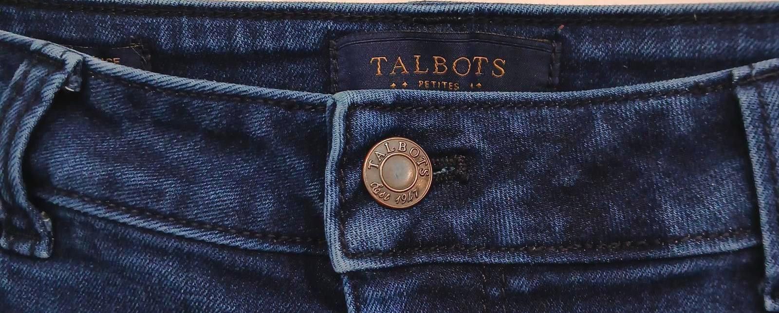 Designer Talbots Heritage Dark Wash Jeans - Petite Size 10P Size 32" / US 10 / IT 46 - 2 Thumbnail