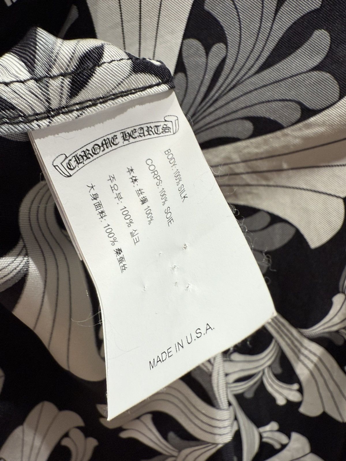 Chrome Hearts Chrome Hearts Silk Plus Motif VERY RARE Size US S / EU 44-46 / 1 - 8 Thumbnail