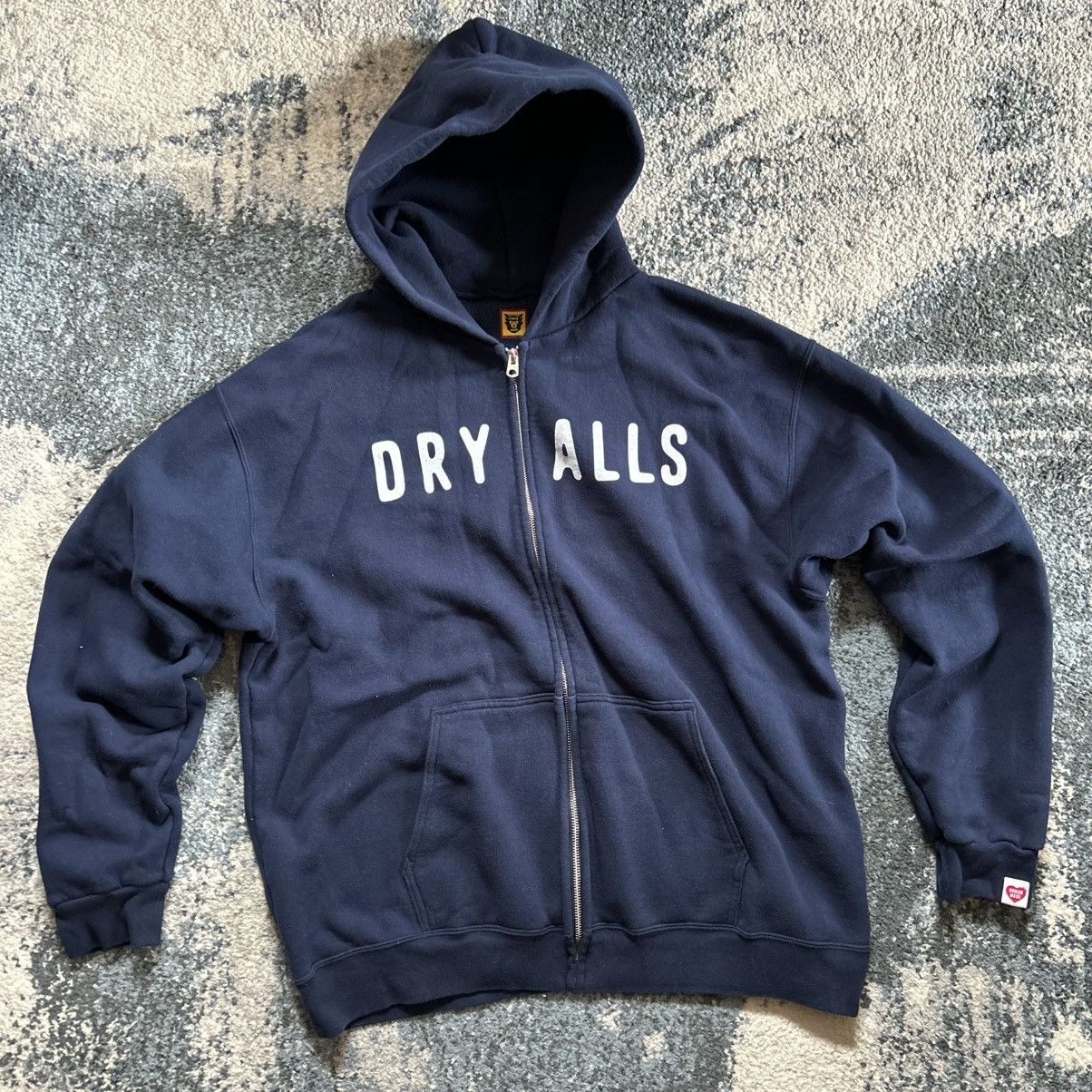 Human Made 2018 NAVY BLUE HM DRY ALLS ZiP UP HOODiE SWEATSHiRT iNDiGO Size US XXL / EU 58 / 5 - 19 Thumbnail