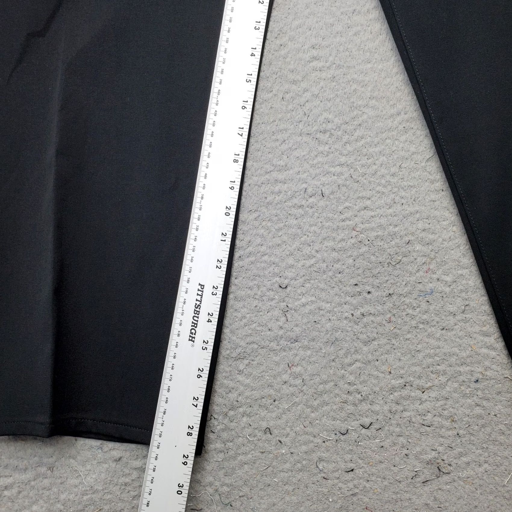 Chaps Chaps Womens 26W Black Slim Fit Mid Rise Comfort Elastic Straight Leg Pants Size 26" / US 2 / IT 38 - 4 Thumbnail