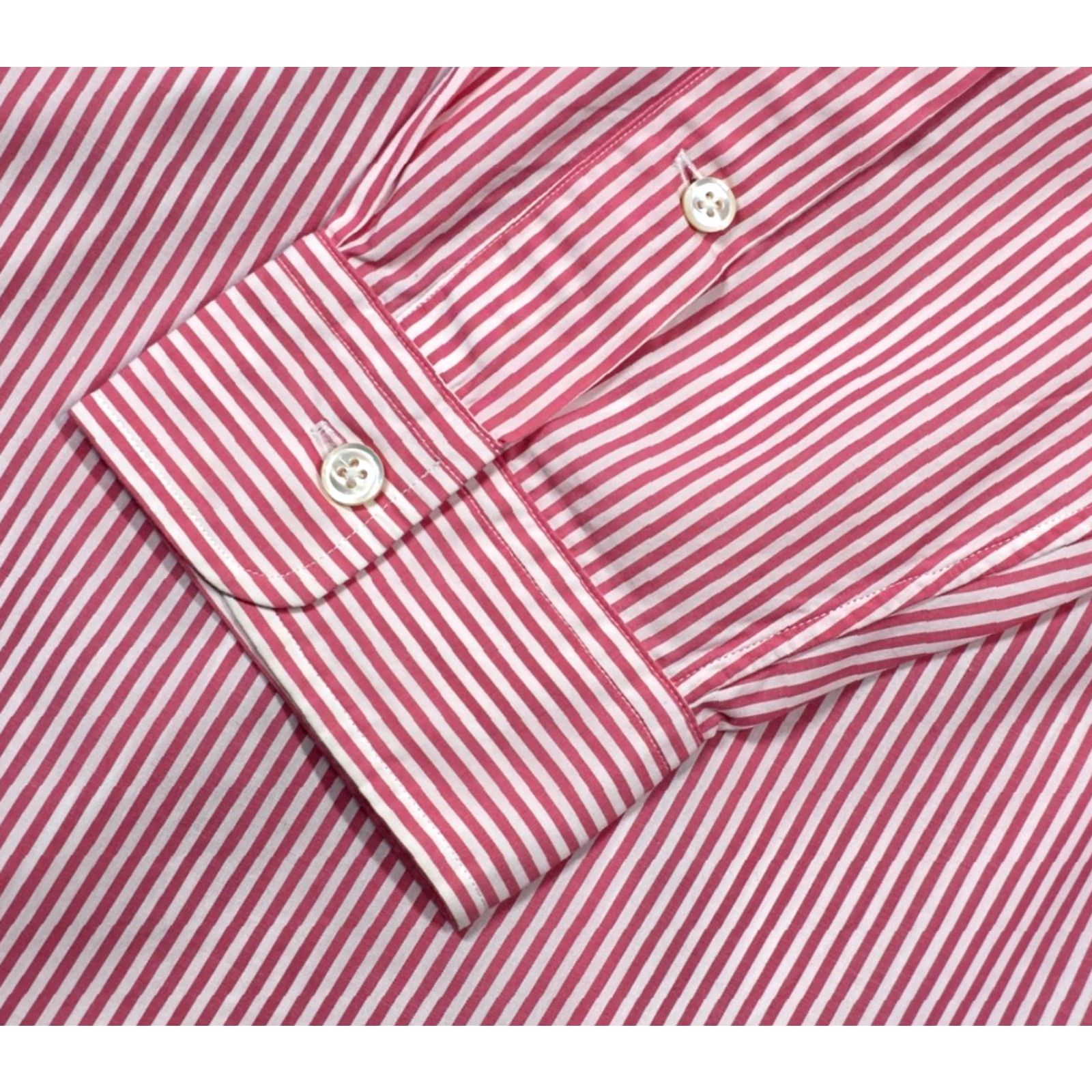 Polo Ralph Lauren VINTAGE Polo Ralph Lauren Shirt Mens 17.5 Pink Stripe Poplin Bengal Long Sleeve Button-Up Knit? Size US XXL / EU 58 / 5 - 6 Thumbnail