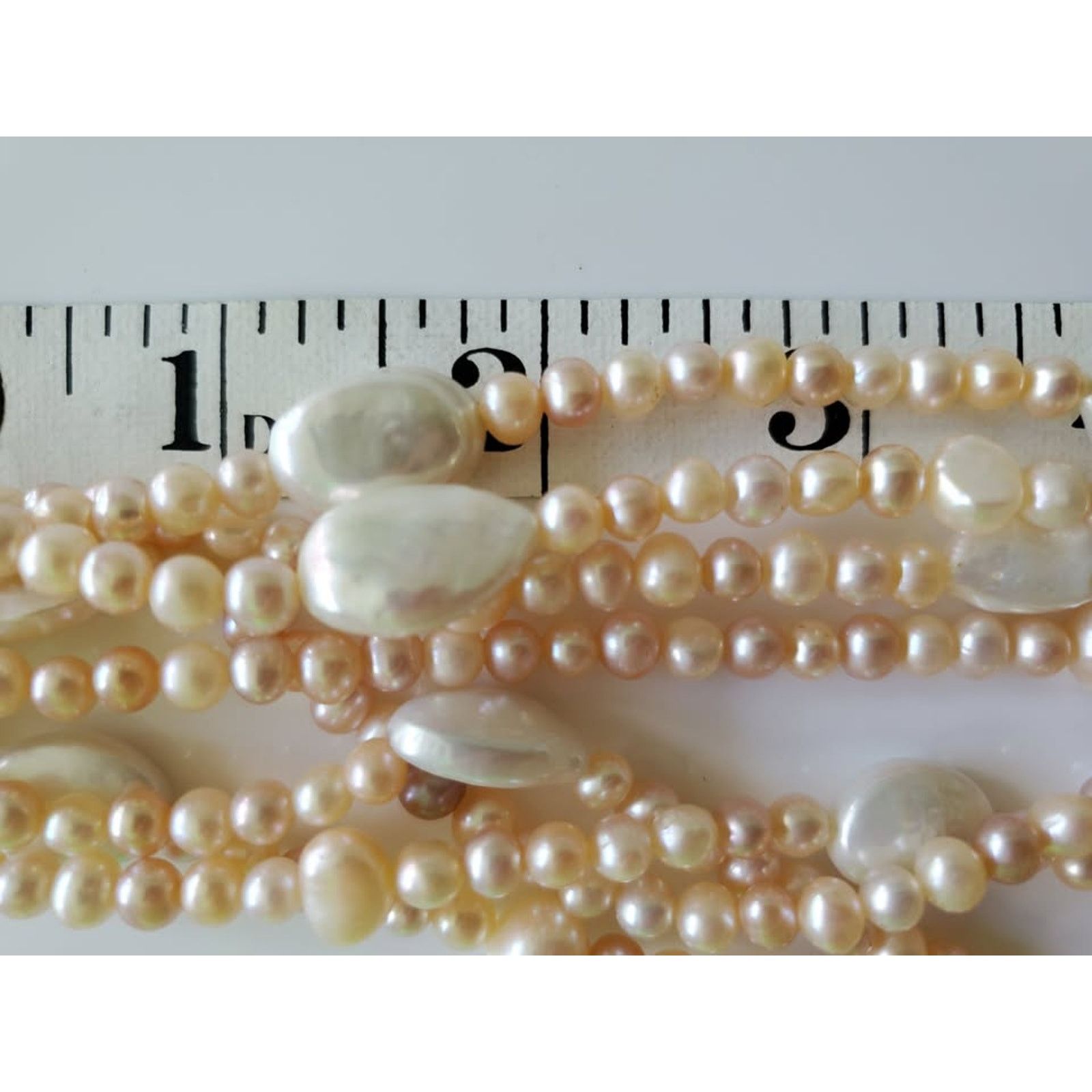 Other Multi-strand Pink and Cream Freshwater Pearl Necklace Size ONE SIZE - 7 Thumbnail