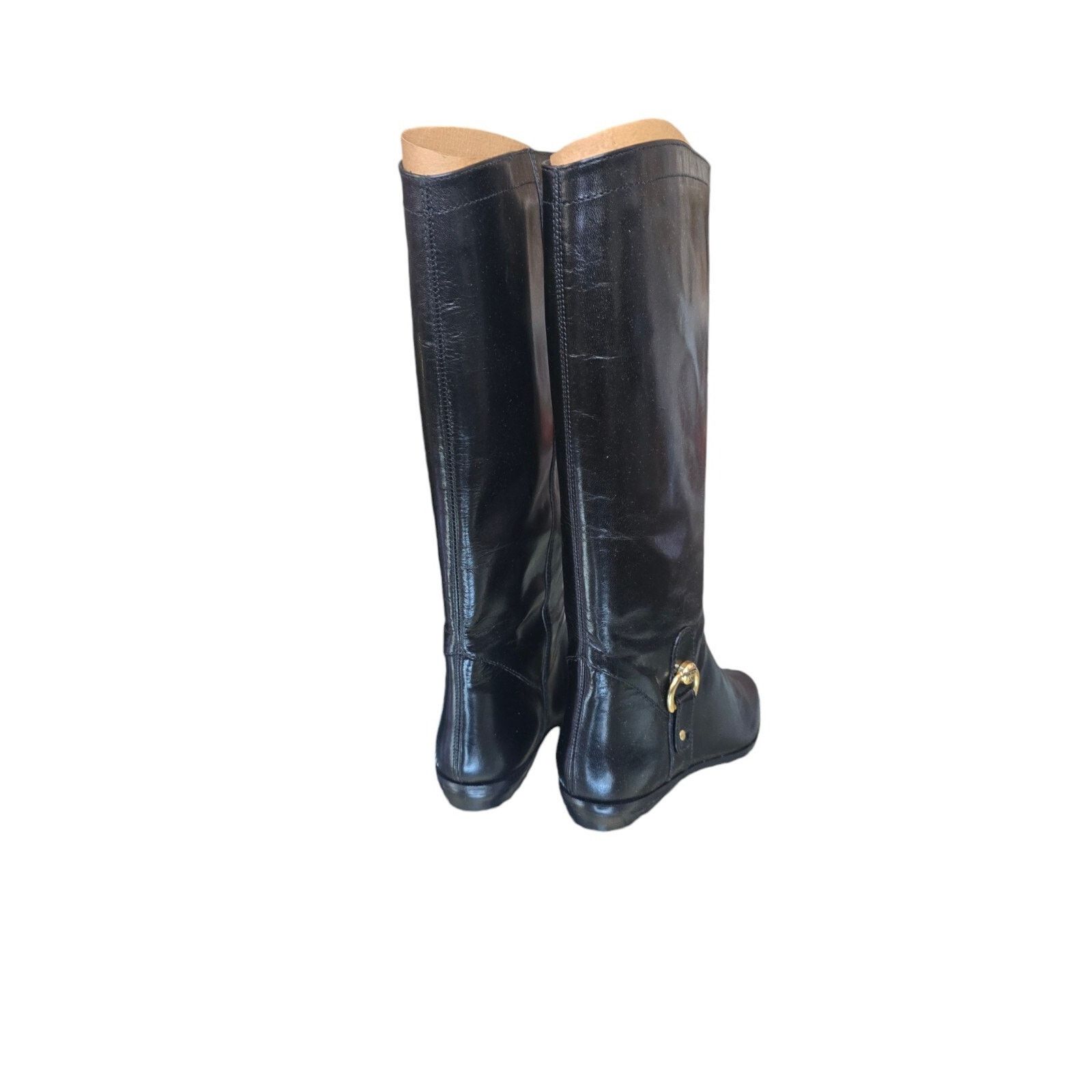 Etienne Aigner Vintage New black Leather Aigner Women's Boots Size 5 M Size US 5 / IT 35 - 4 Thumbnail