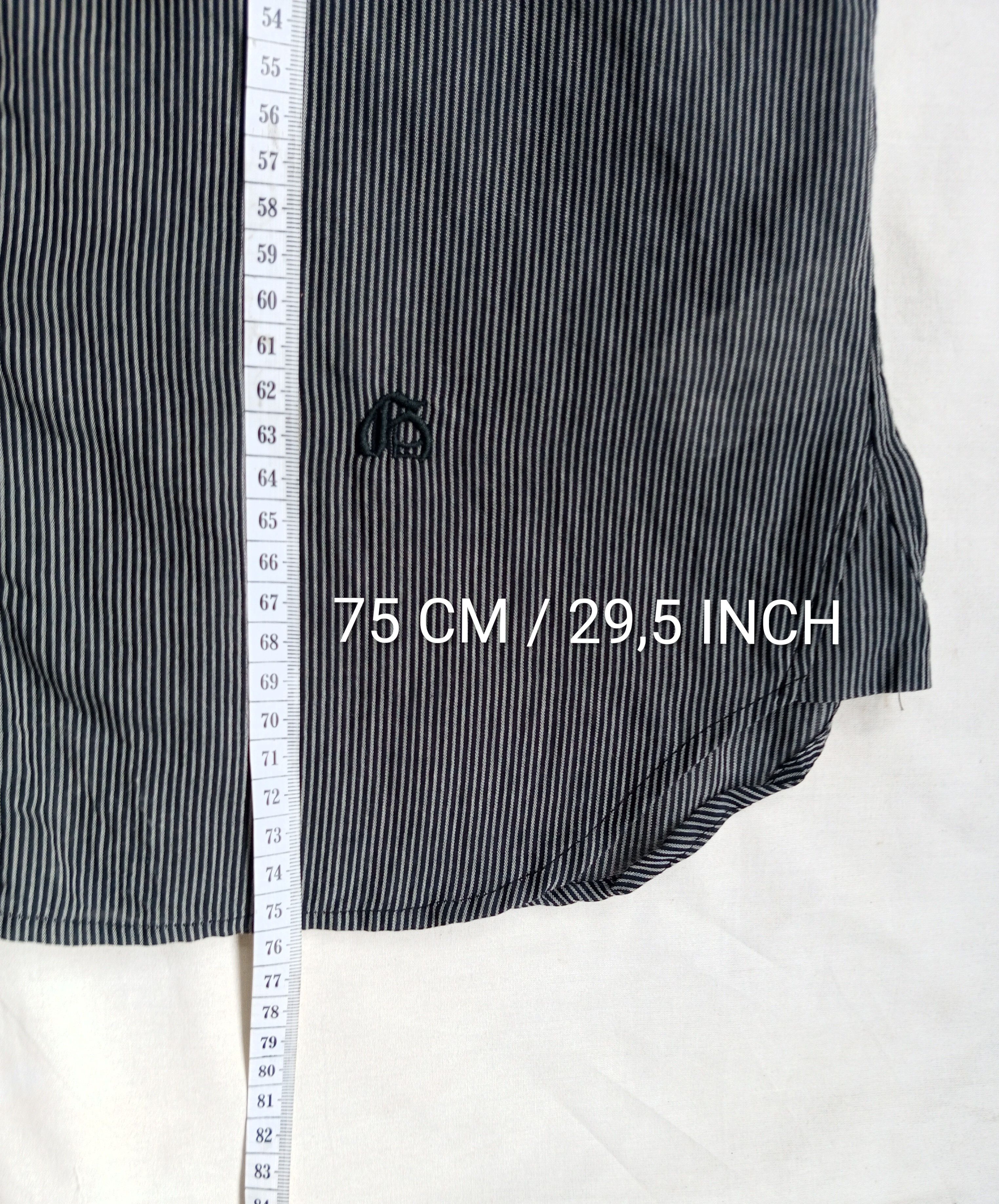 John Galliano John Galliano Vintage Stripped Button Up Shirt Size IT 46 Size L / US 10 / IT 46 - 7 Thumbnail