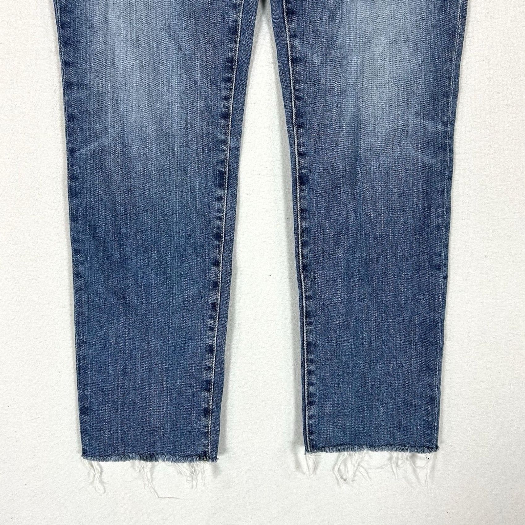 Vintage AG Adriano Goldschmied Jeans Straight Leg Womens 28R Light Wash Mid Rise USA Denim 5-Pocket Modern Classic Mens? Size 28" / US 6 / IT 42 - 3 Thumbnail