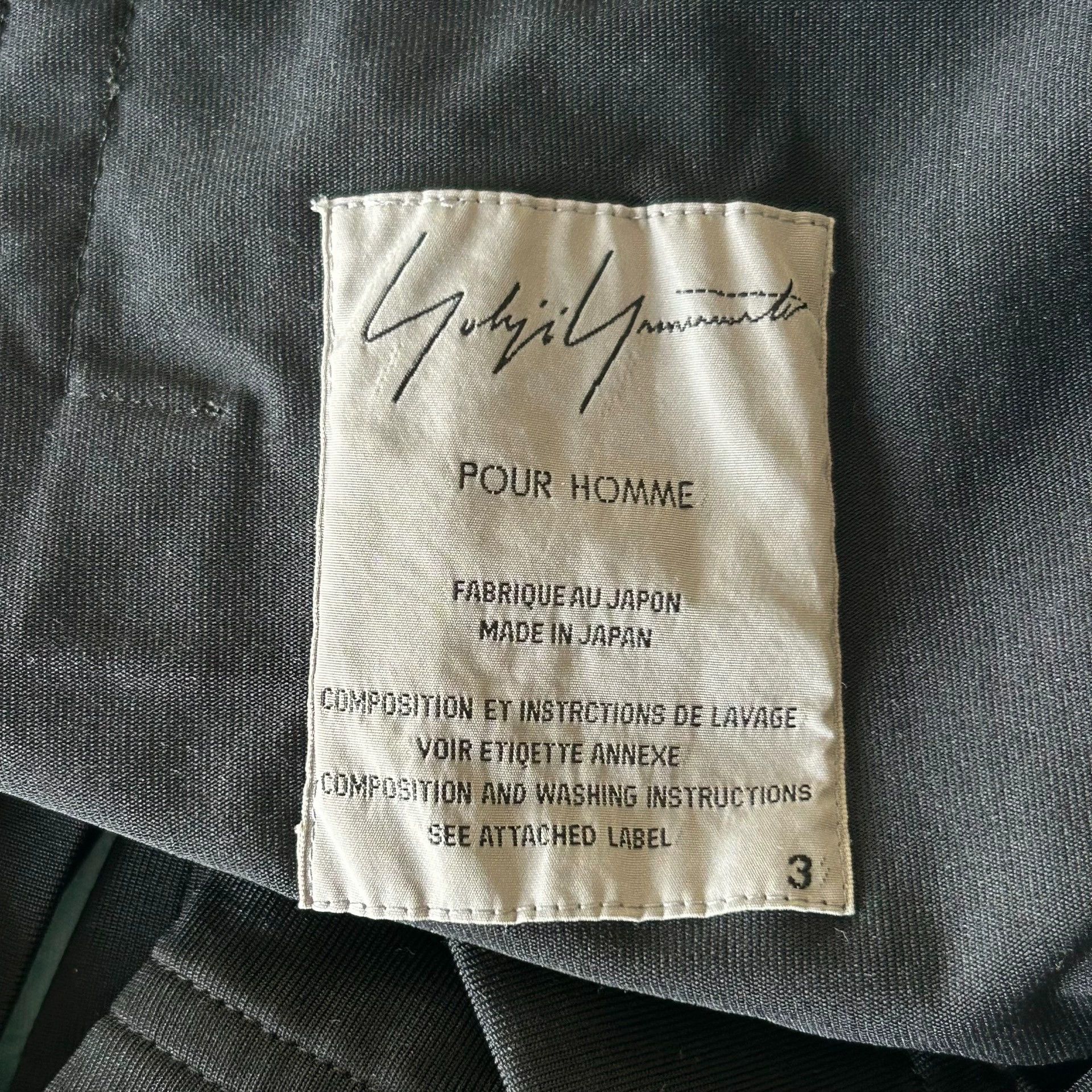 Yohji Yamamoto Yohji Yamamoto 02SS Actress Zip Short Jkt Blk Sz3 Size US L / EU 52-54 / 3 - 6 Thumbnail