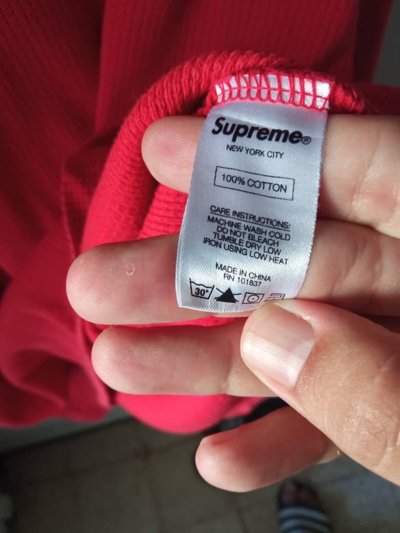 Supreme Supreme Hooded Waffle Ringer Size US XL / EU 56 / 4 - 7 Thumbnail