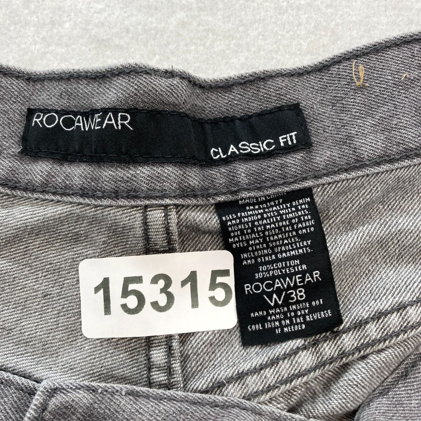Rocawear Rocawear Jeans Mens 38x30 Classic Fit Gray Straight Leg Hip Hop Y2K Mid Rise Jeans Size US 38 / EU 54 - 4 Thumbnail