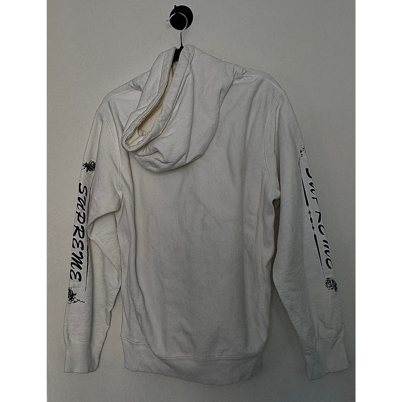 Supreme Supreme Rose White Hoodie FW16 Size US L / EU 52-54 / 3 - 2 Thumbnail