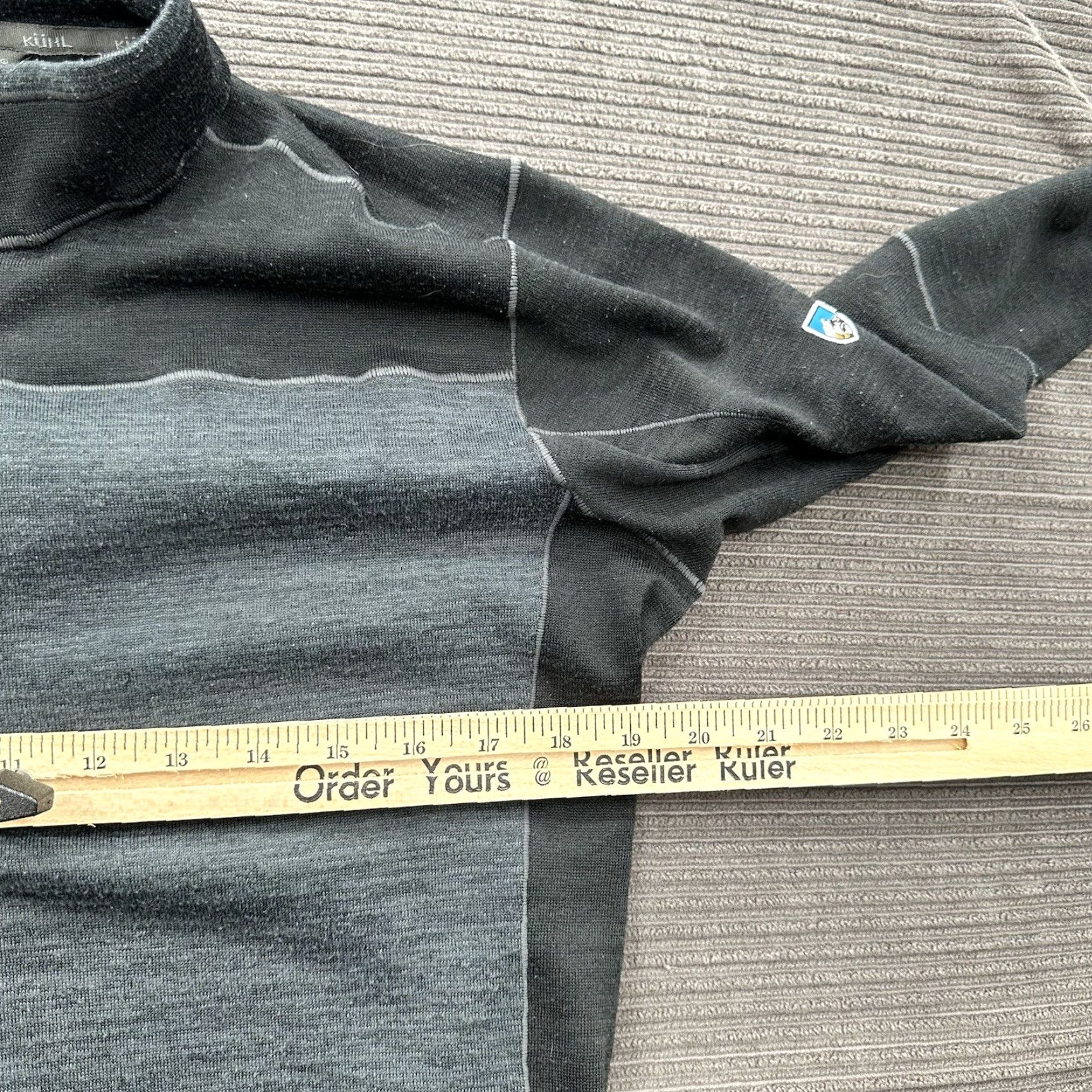 Vintage Kuhl Sweater Men S Gray 1/4 Zip Long Sleeve Outdoor Hiking Camping Fishing Regular Shirt Mens Size US S / EU 44-46 / 1 - 4 Thumbnail