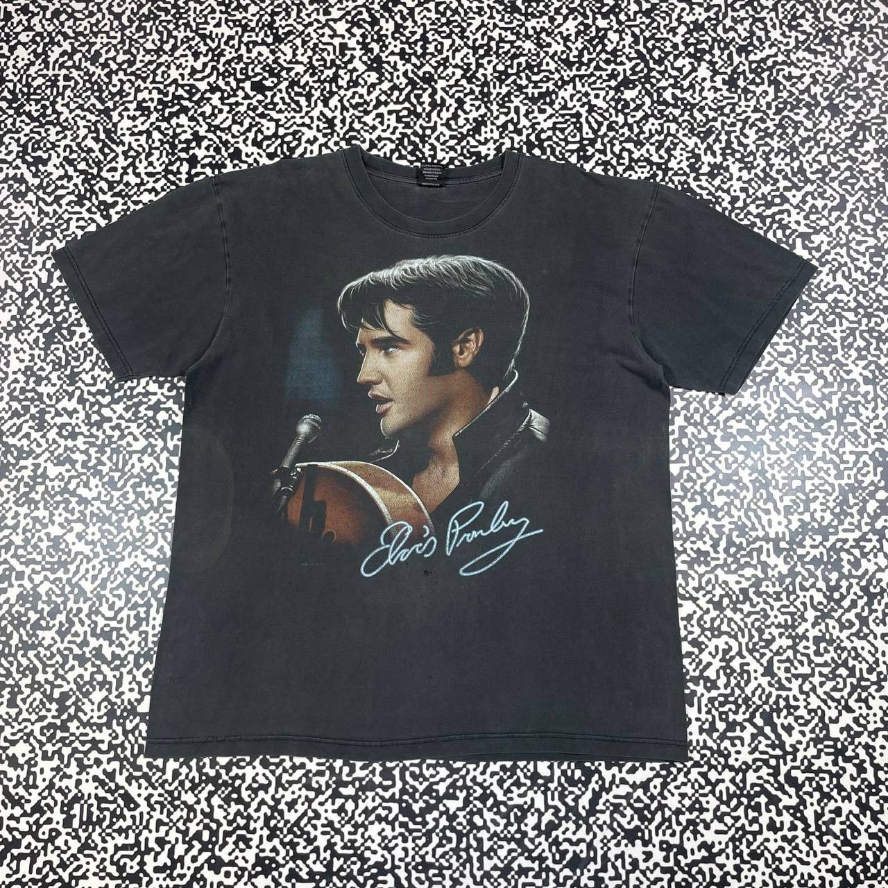 Band Tees Vintage 00s Elvis Presley Band Rock Faded Boxy T-shirt Y2K Size US XL / EU 56 / 4 - 1 Thumbnail