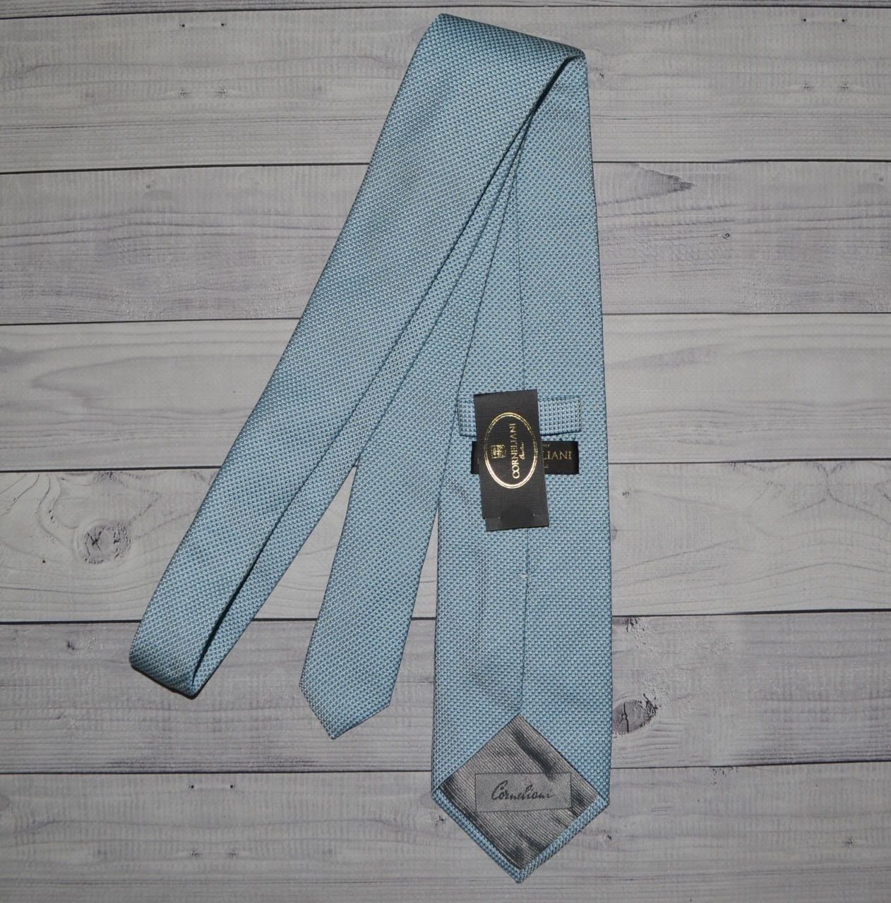 Corneliani New Corneliani Blue Silk Tie Size ONE SIZE - 4 Thumbnail