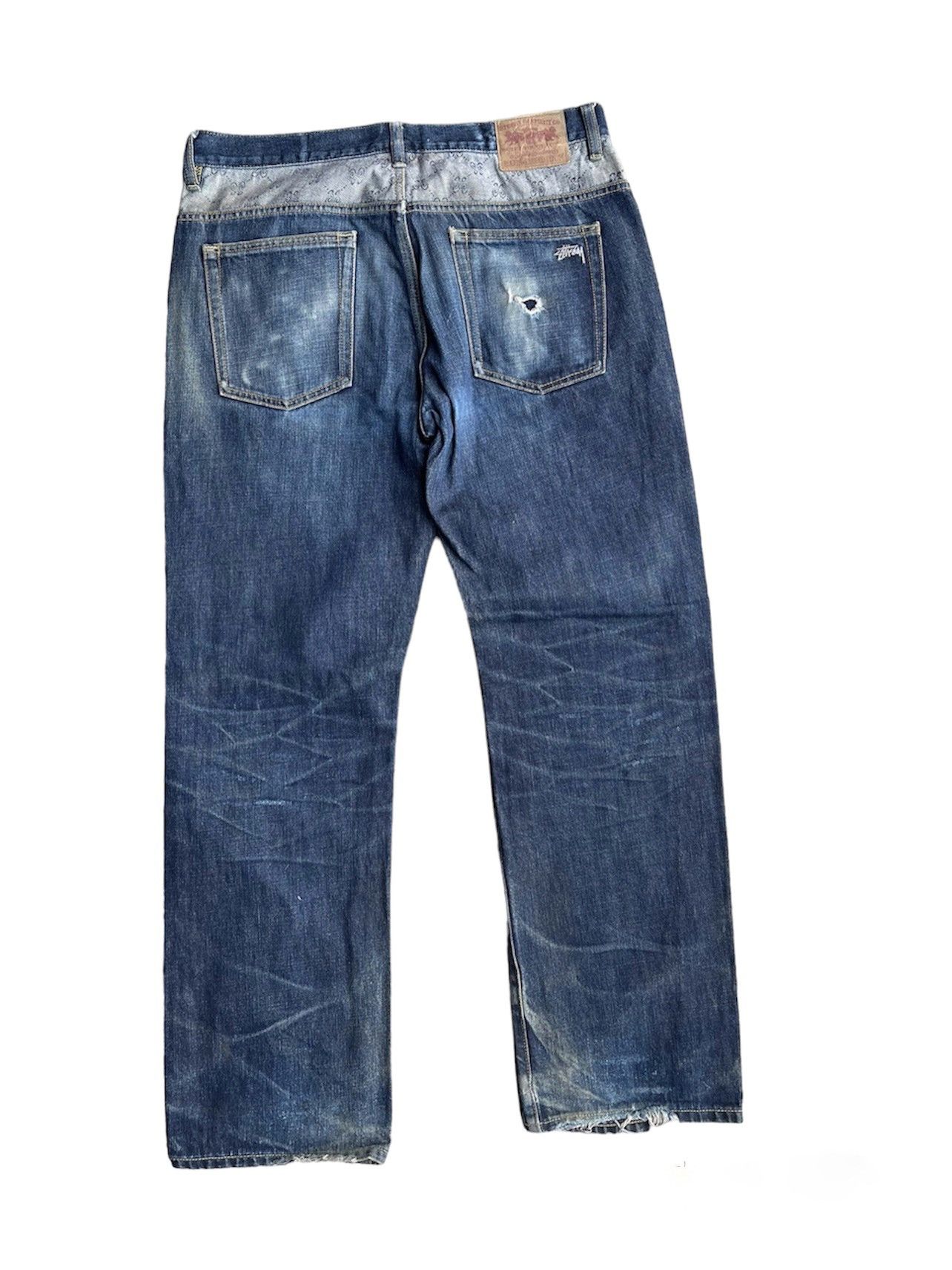Stussy Rugged Destroy Distressed Stussy Denim Size US 34 / EU 50 - 2 Thumbnail