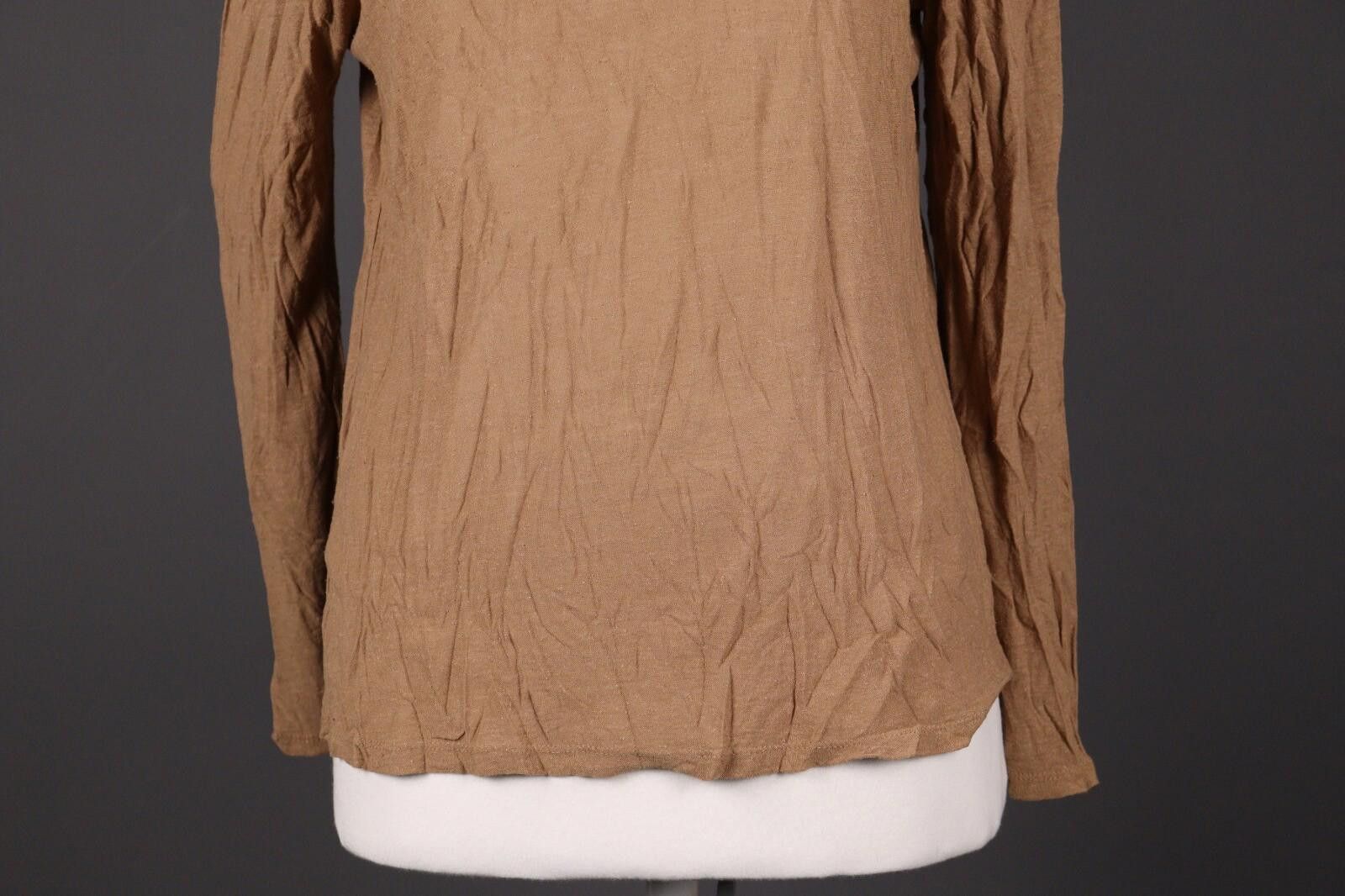 Alexander Wang T Alexander Wang Brown Long Sleeve Blouse Shirt Size L Size L / US 10 / IT 46 - 3 Thumbnail