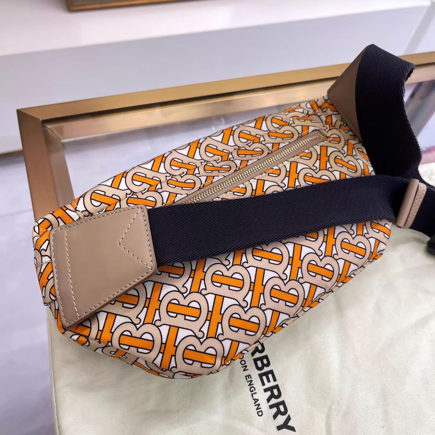 Burberry Burberry Orange Waist Bag NM Dust Bag 29x16 AH238 Size ONE SIZE - 6 Thumbnail