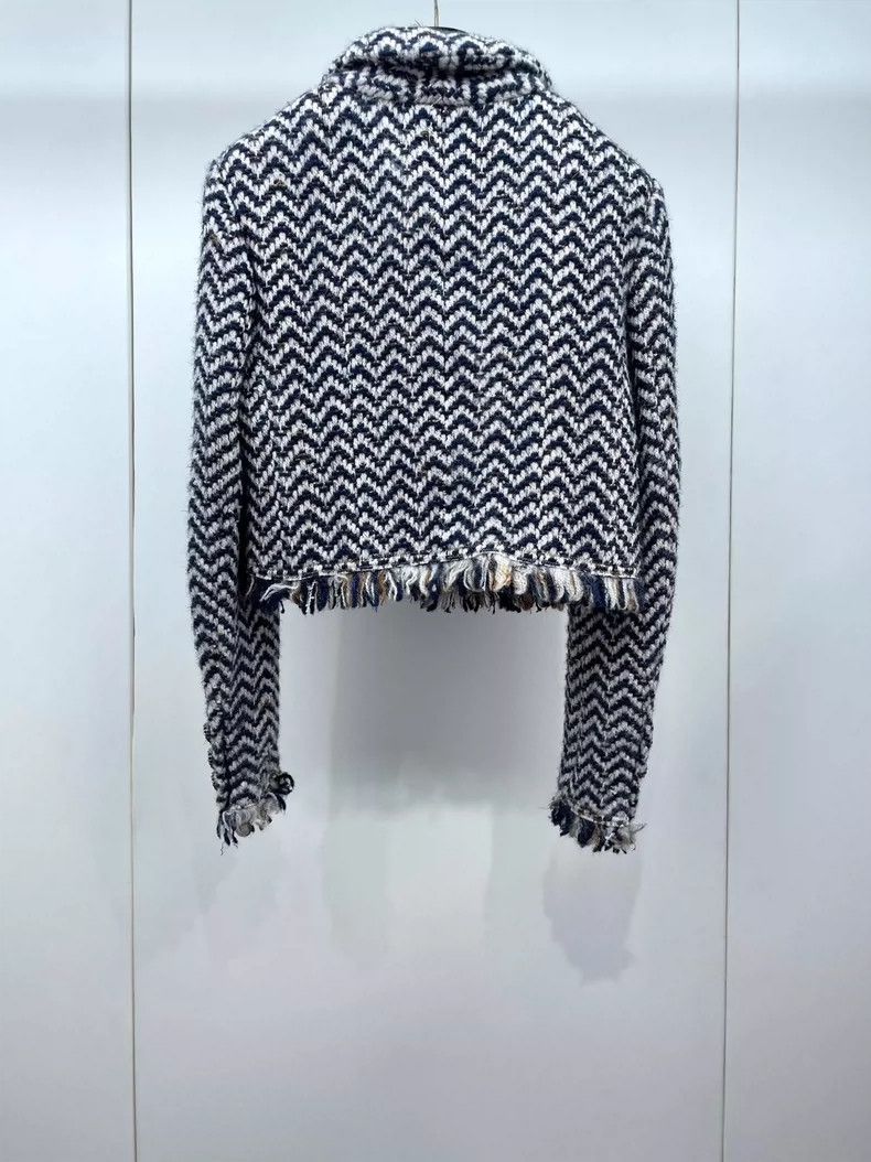 Chanel Chanel Snow series soft tweed tassel jacket 2504-Nextarrow Size XS / US 0-2 / IT 36-38 - 2 Thumbnail
