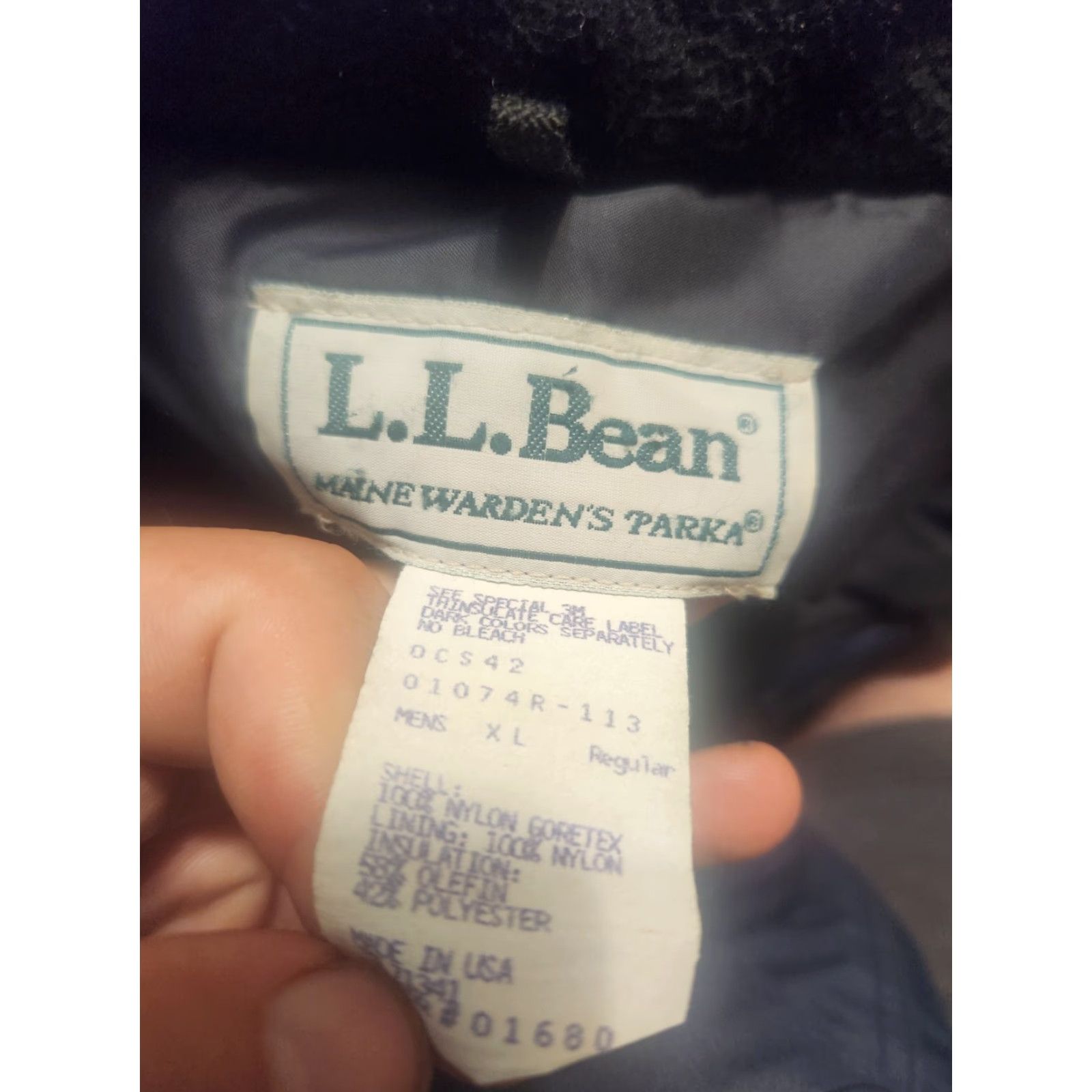 Vintage VINTAGE LL Bean Parka Jacket Gore Tex Water Resistant USA Made Blue XL Mens Big & Tall Size US XL / EU 56 / 4 - 2 Thumbnail