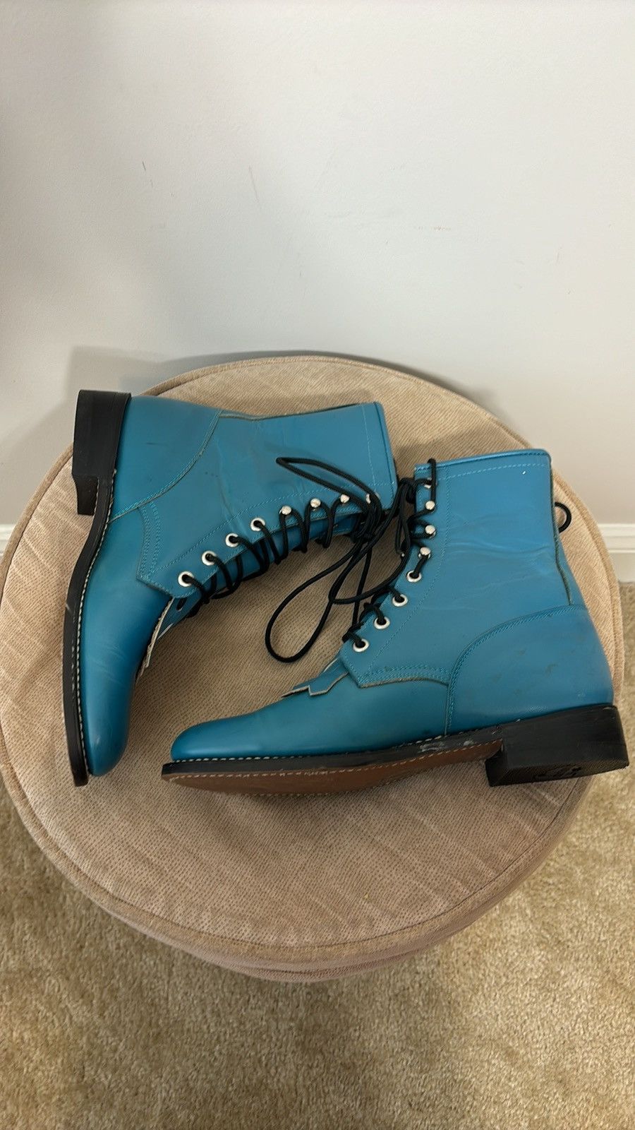 Justin Boots × Vintage Vintage Justin Diamond J Boots Size US 6.5 / IT 36.5 - 5 Thumbnail