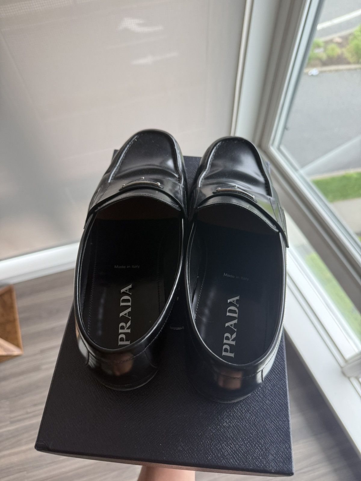 Prada Prada Plaqued Loafers Size US 10.5 / EU 43-44 - 6 Thumbnail