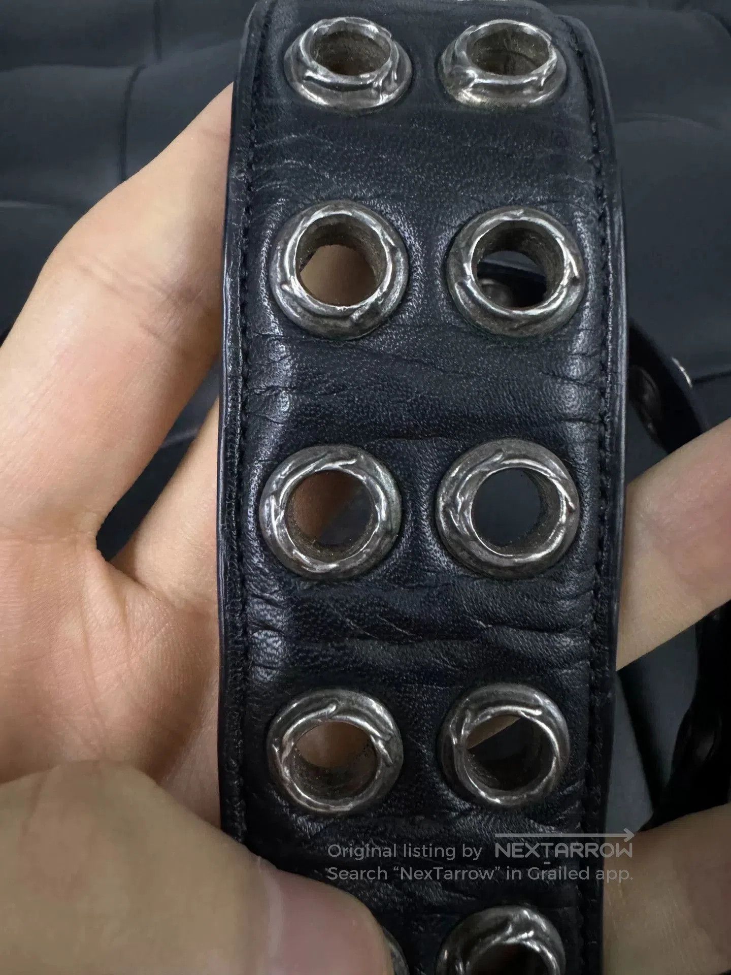 Chrome Hearts Chrome Hearts Punctured Belt with Silver Studs. Size ONE SIZE - 2 Thumbnail