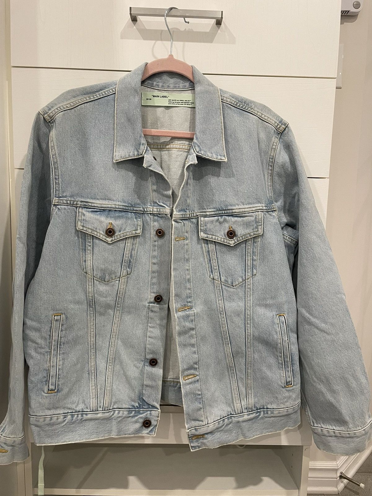 Off-White Off-White “Not Real” Denim Jacket Size US M / EU 48-50 / 2 - 1 Thumbnail
