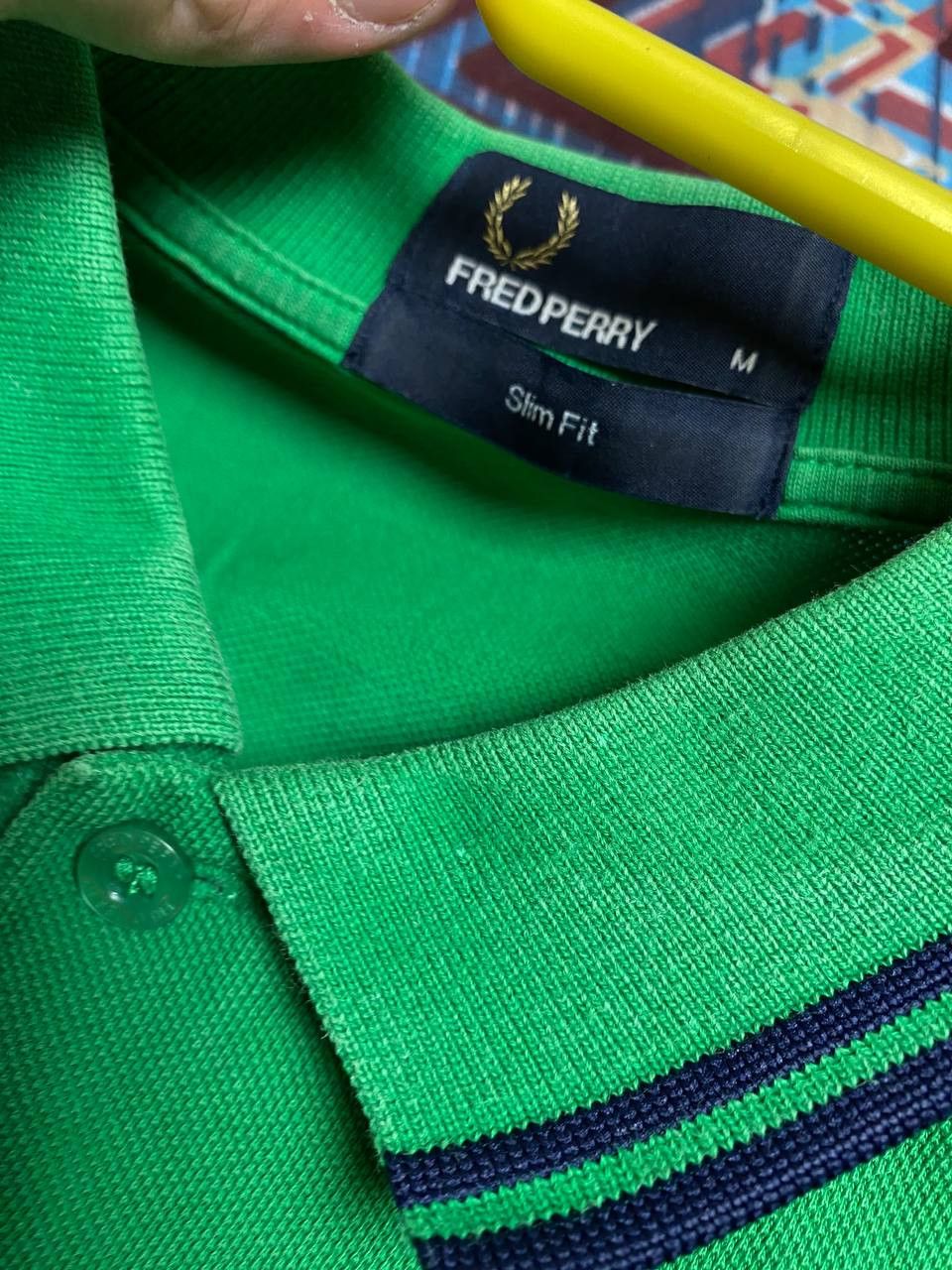 Fred Perry Fred Perry Slim Fit Black Polo Shirt Men's Size US M / EU 48-50 / 2 - 2 Thumbnail