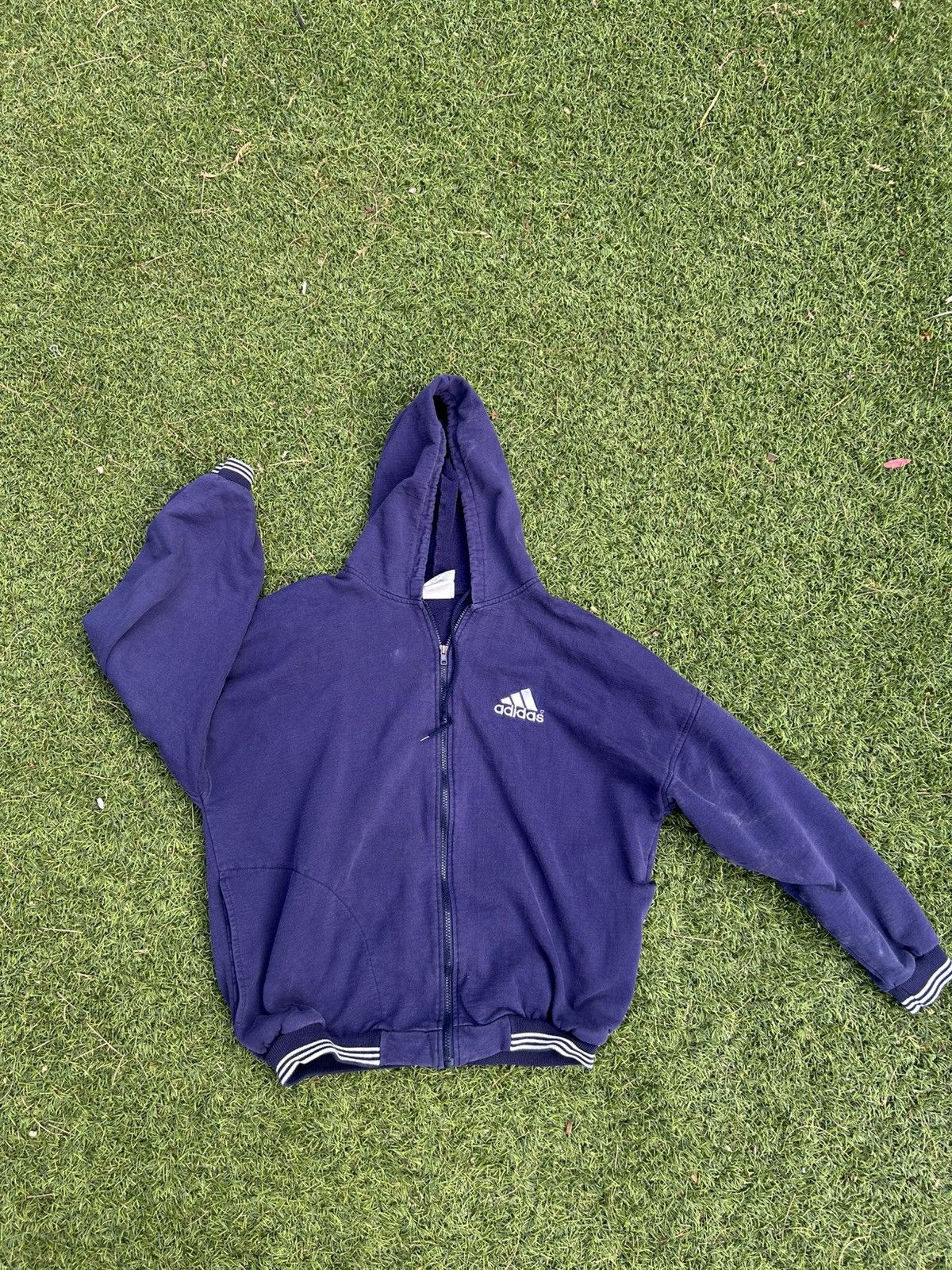 Adidas Purple adidas hoodie Size US L / EU 52-54 / 3 - 1 Thumbnail