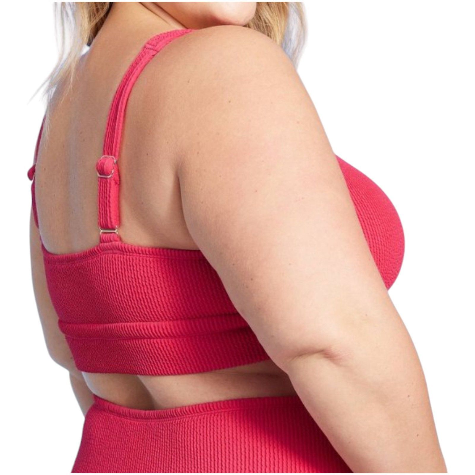 Other Kona Sol - Women's Pucker Scoop Neck Longline Bikini Top - B Size ONE SIZE - 2 Thumbnail