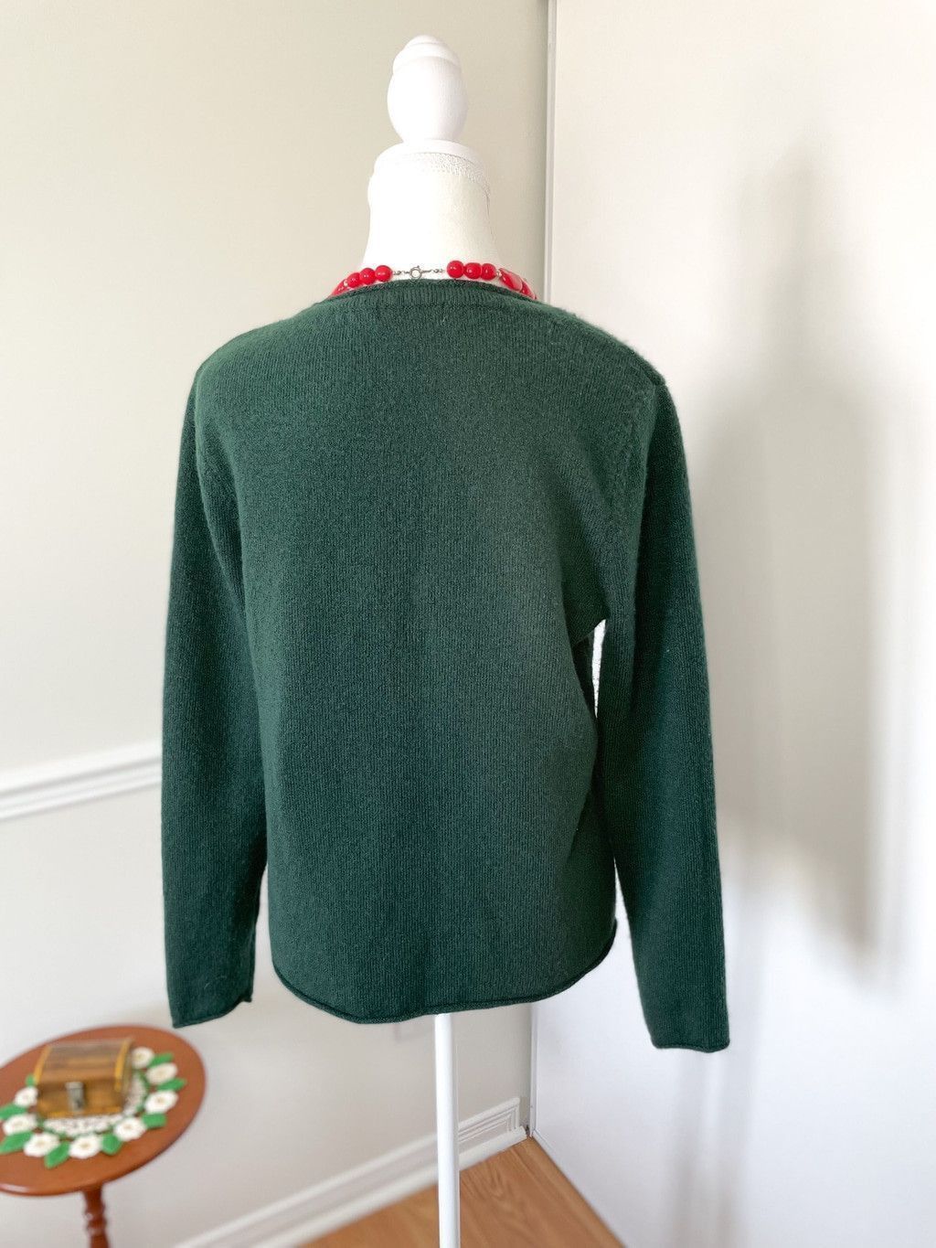 Calvin Klein Calvin Klein Crewneck Stretchy Forest Green Sweater S Size S / US 4 / IT 40 - 5 Thumbnail