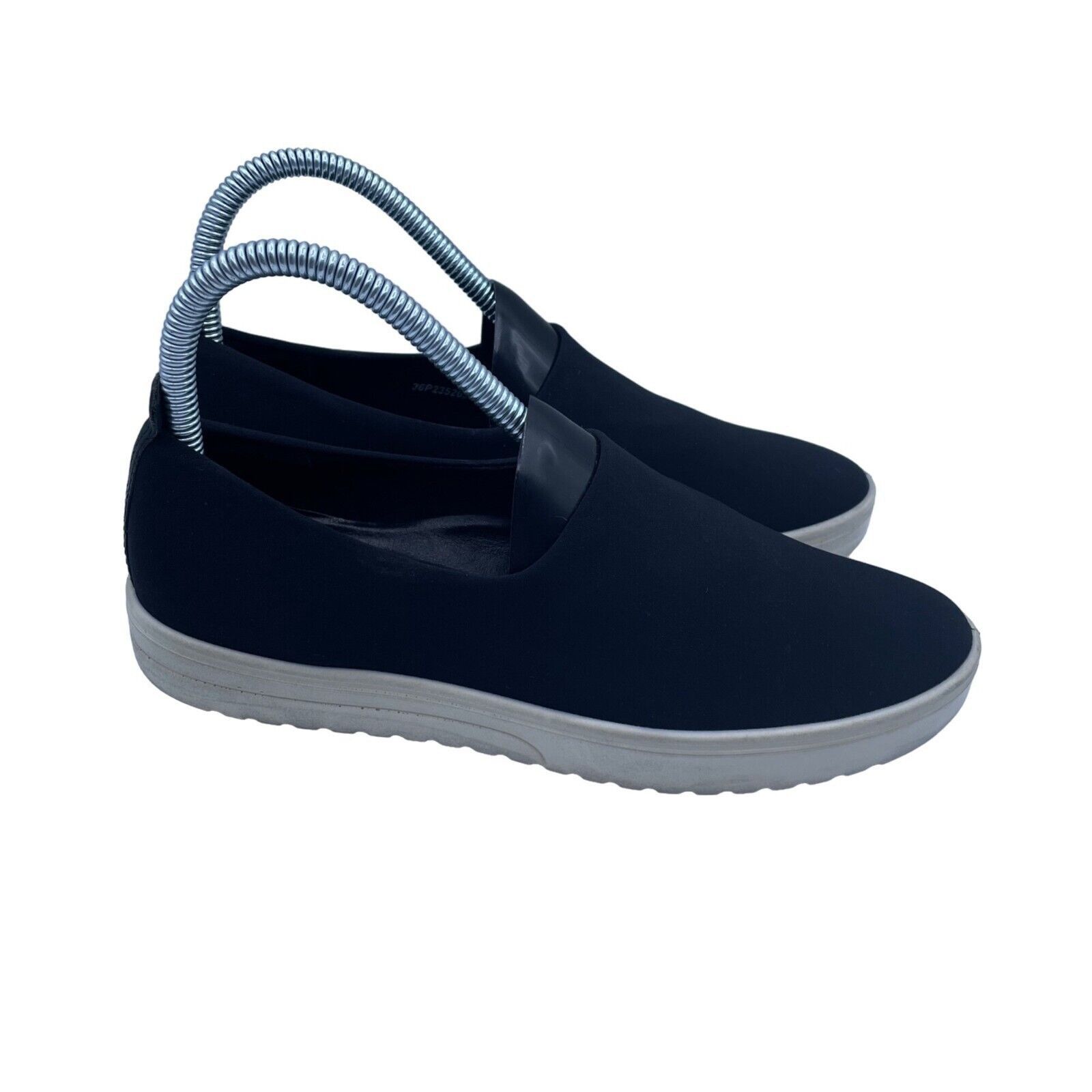 Ecco ecco Soft Slip On Black White Leather Shoes Womens 36 Size US 5 / IT 35 - 2 Thumbnail