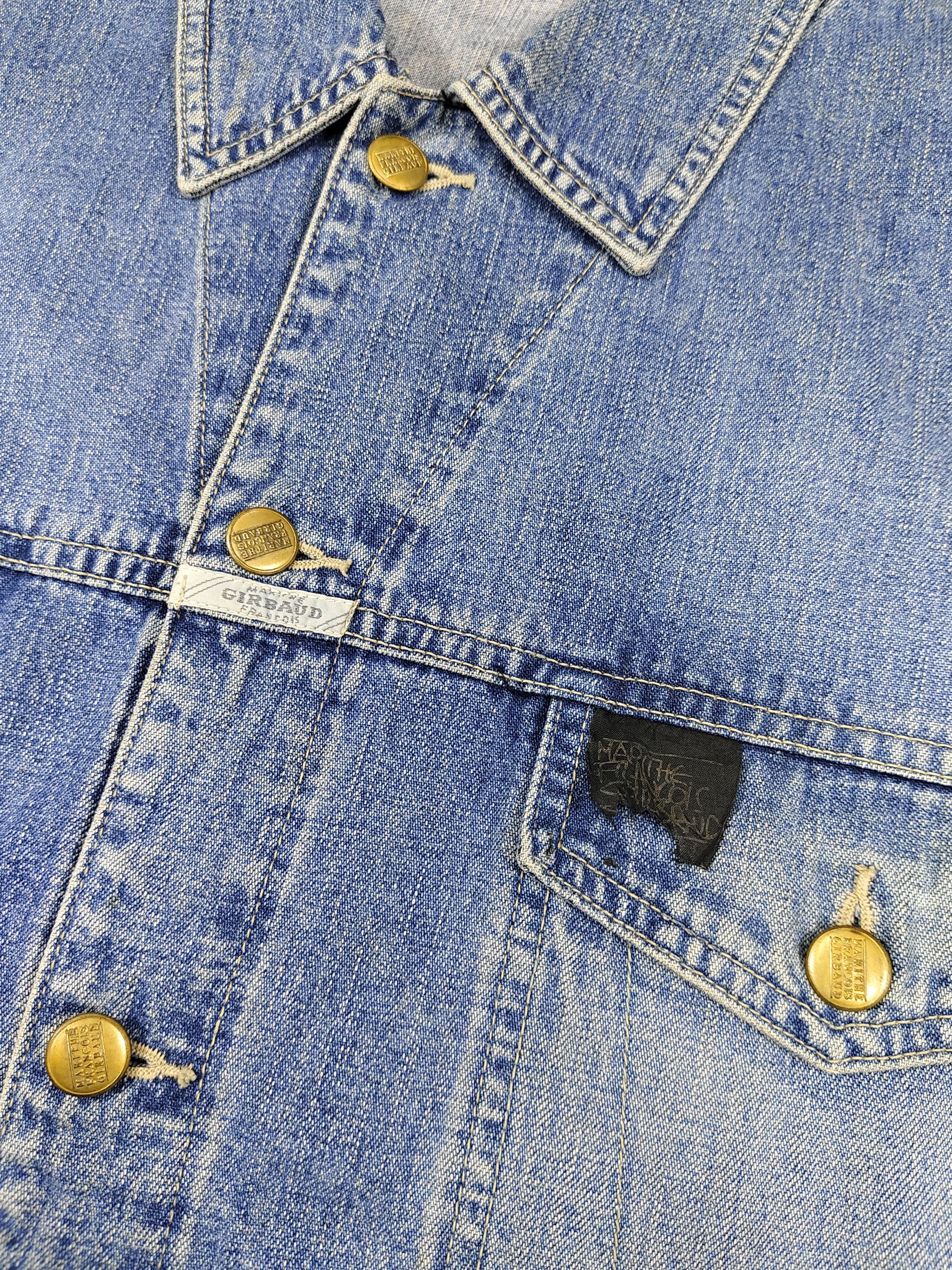 Marithe + Francois Girbaud 90s MFG🔥Stone Washed Y2K Oversize Denim Jacket Size US L / EU 52-54 / 3 - 5 Thumbnail