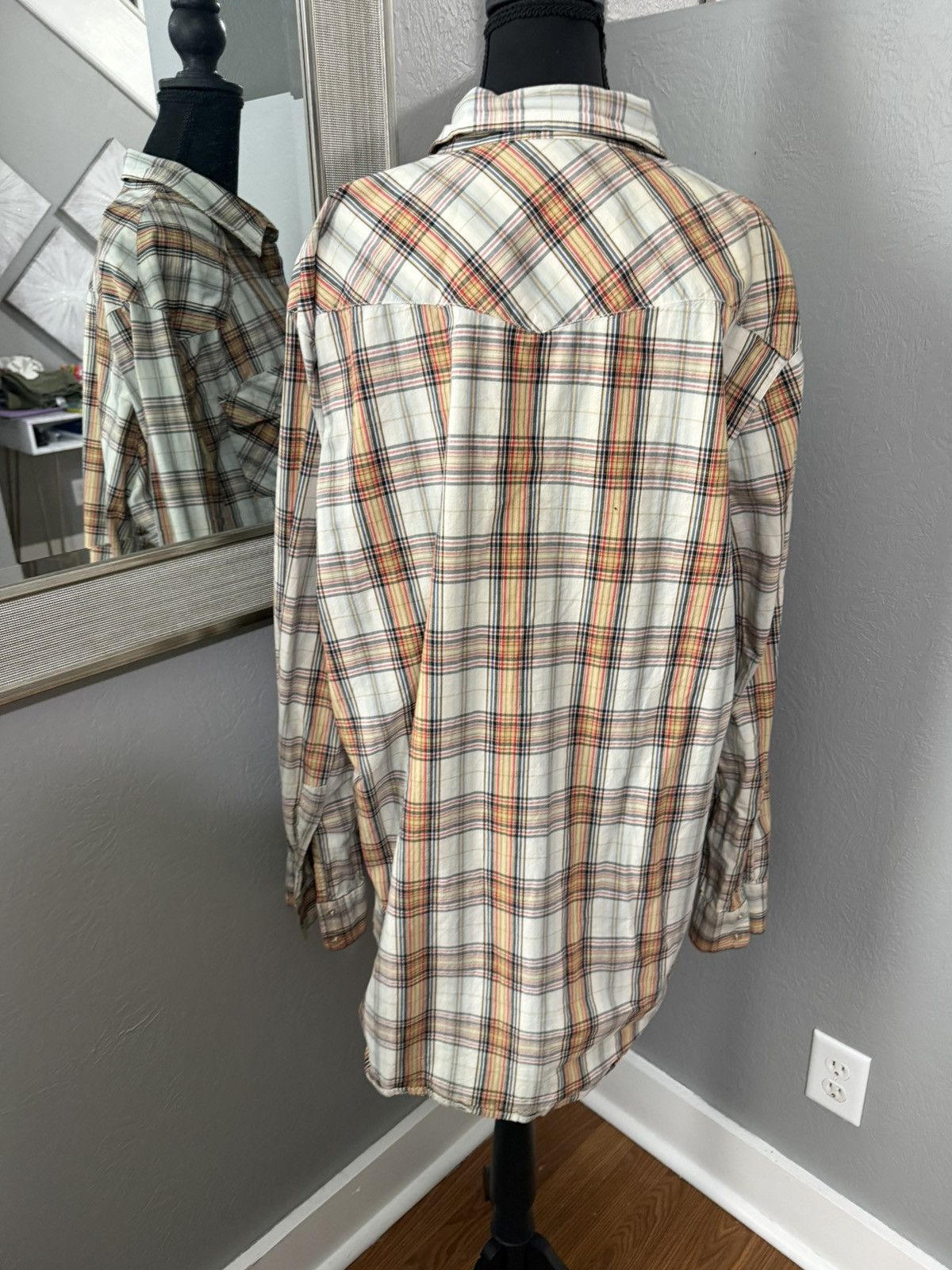 Bullhead Denim Co. Bullhead Western-Style Pearl Snap Plaid Shirt Size XXL Size US XXL / EU 58 / 5 - 4 Thumbnail