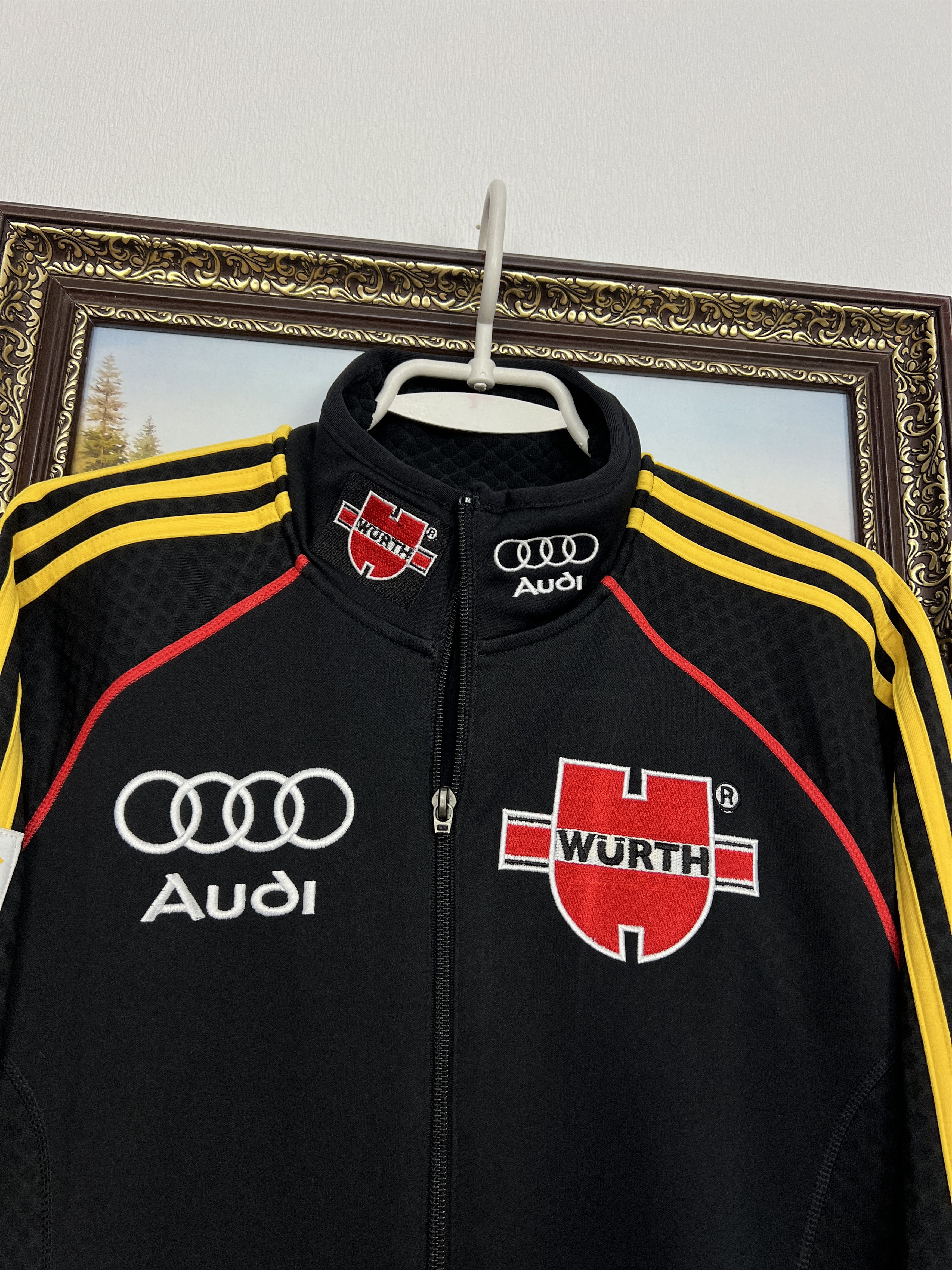 Adidas Vintage Germany Ski Olympic Team Wurth Jacket Track Top Size US M / EU 48-50 / 2 - 3 Thumbnail