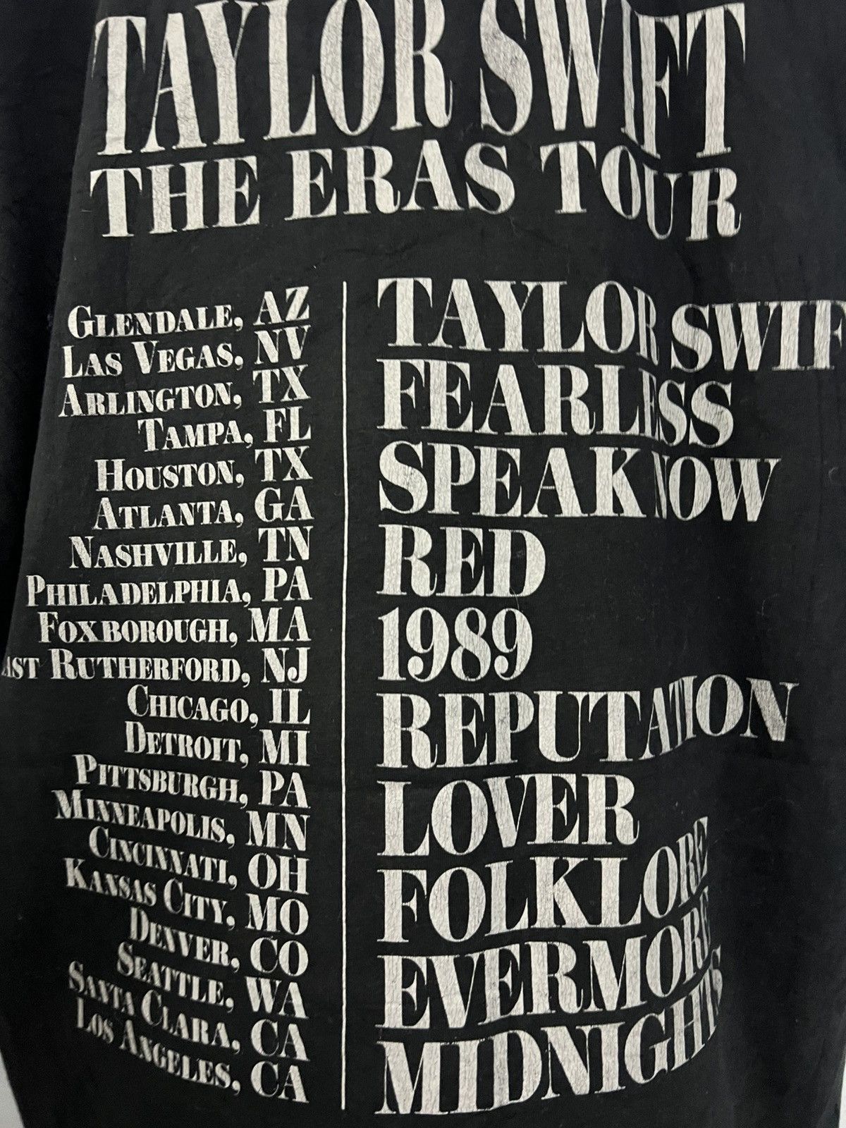 Taylor Swift The Eras Tour T-Shirt