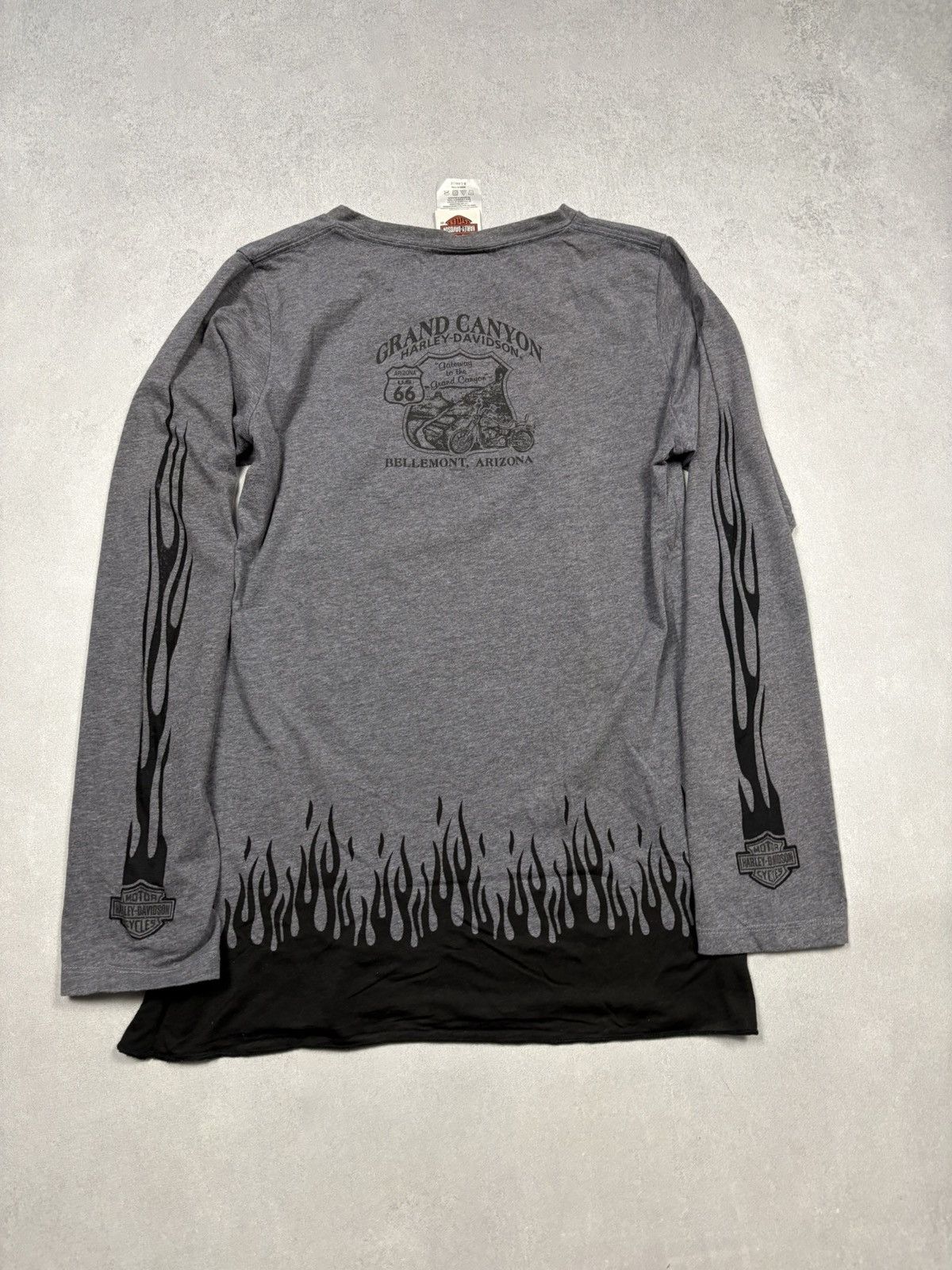 Harley Davidson Harley Davidson Flame Long Sleeve Baby Shirt XL Studded Logo Size XL / US 12-14 / IT 48-50 - 2 Thumbnail