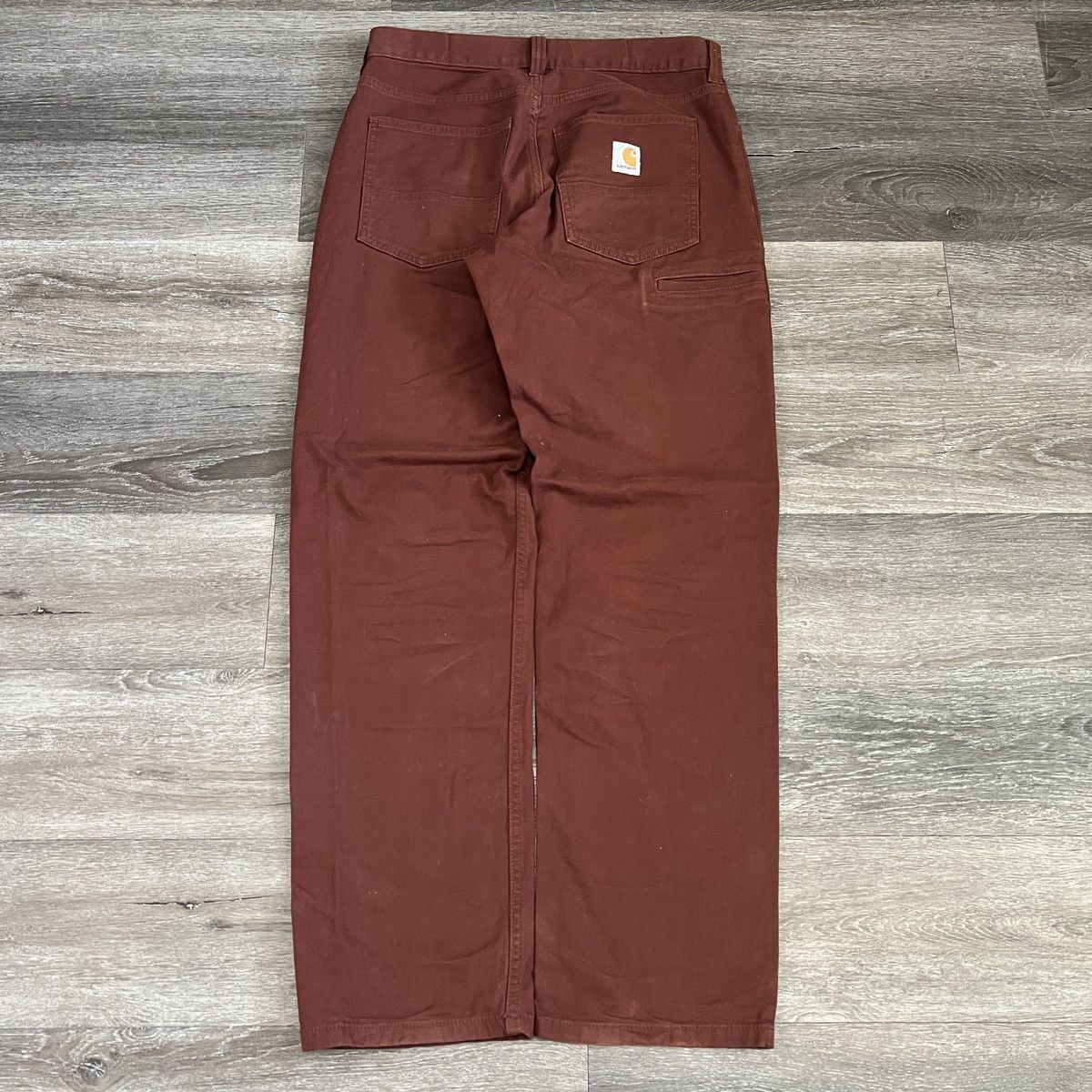 Rare Vintage Y2K Carhartt crimson red wide leg pants
