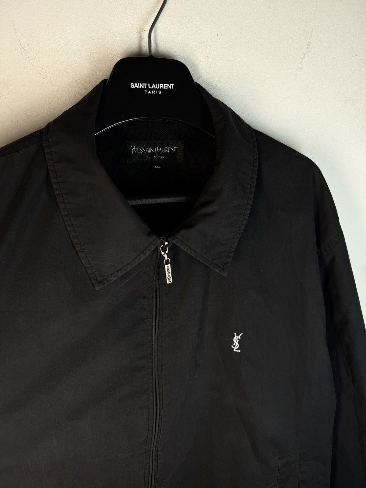 Yves Saint Laurent Black YSL Jacket Classic Bomber Size US XXL / EU 58 / 5 - 23 Thumbnail