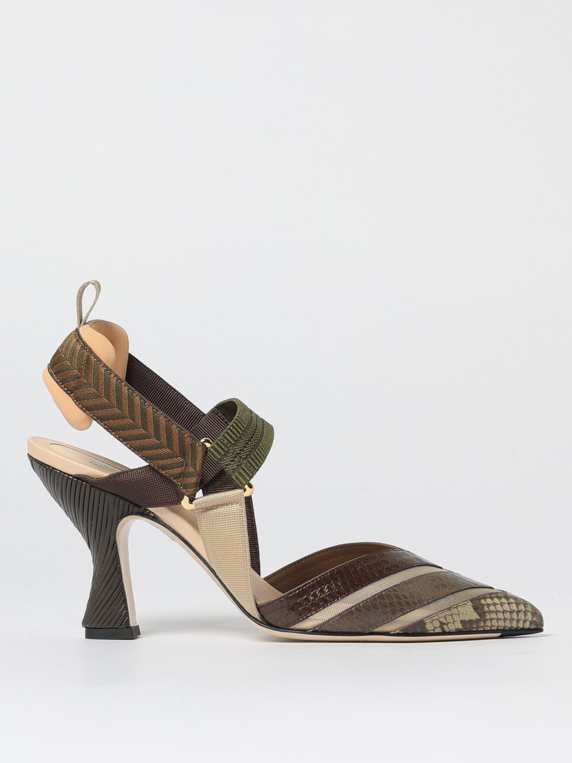 Fendi Fendi Pumps Woman Nude Size US 8 / IT 38 - 1 Thumbnail